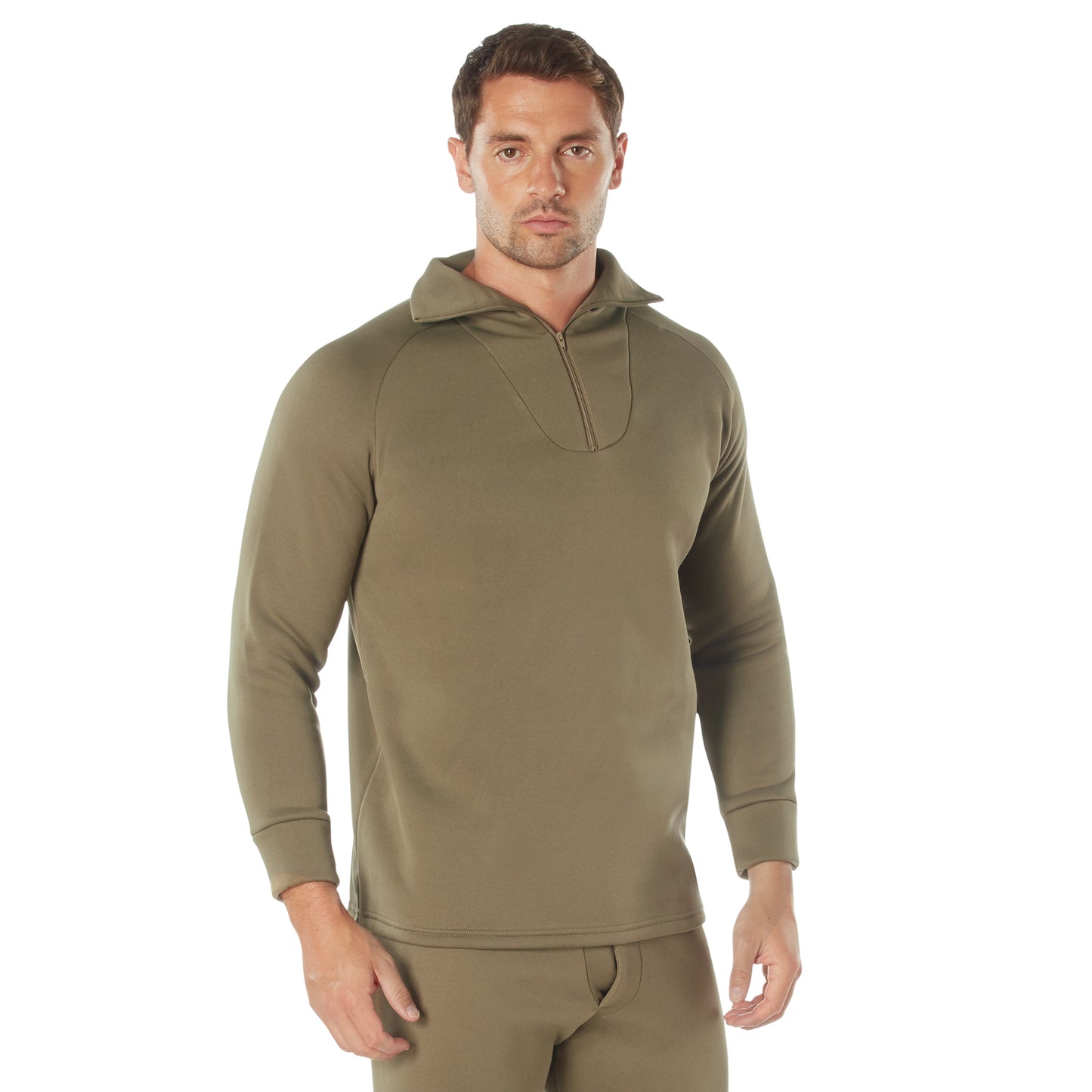 Extreme Cold Weather Long John Underwear W/ Zipper Collar - Super Warm & Durable