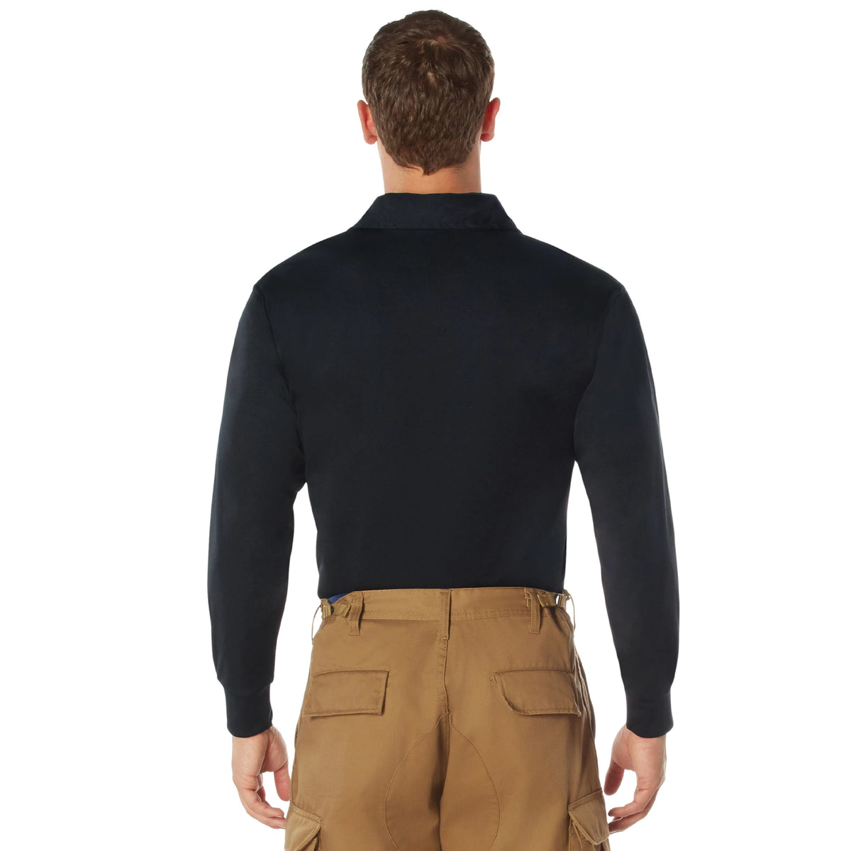 Rothco Long Sleeve Tactical Performance Polo - Men's Moisture Wicking Shirt