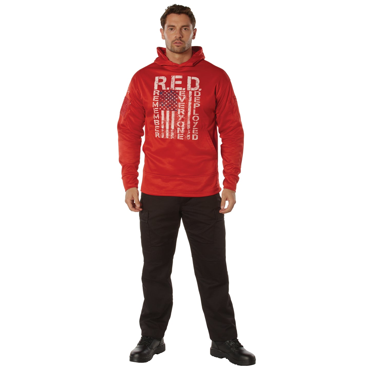 Men's Concealed Carry R.E.D. (Remember Everyone Deployed) Hoodie