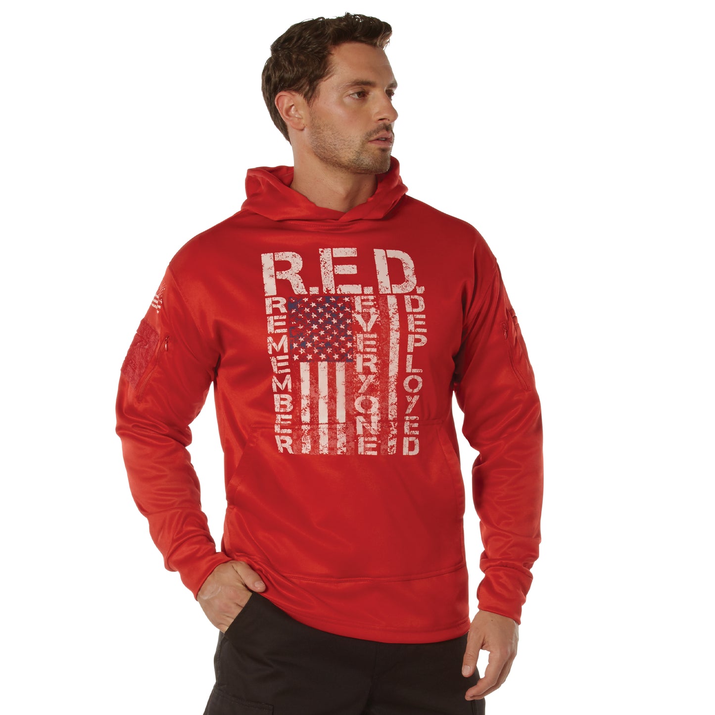 Men's Concealed Carry R.E.D. (Remember Everyone Deployed) Hoodie