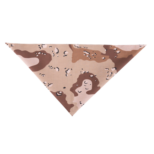 6-Pack BIG Desert Sand Bandanas SIX LARGE Bandana 27" Cotton Camo Bandana
