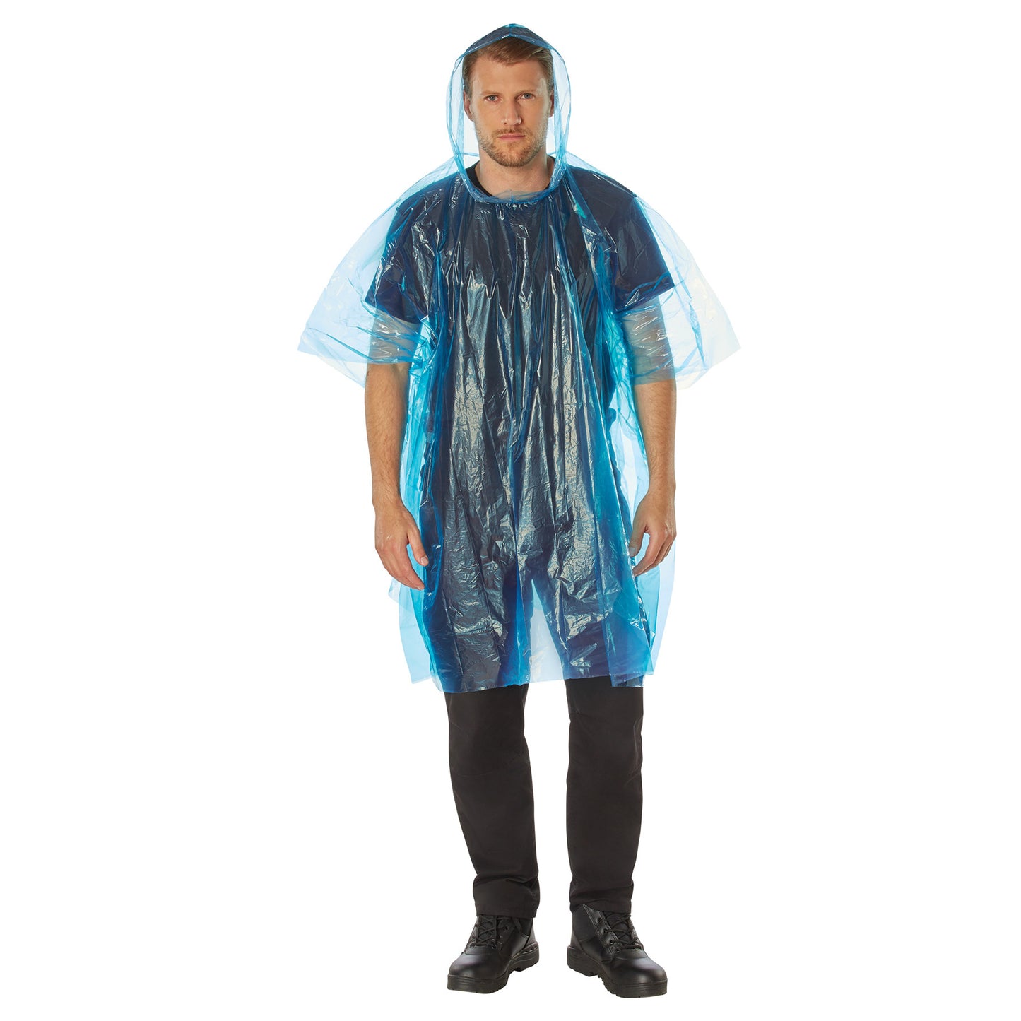 All Weather Emergency Poncho Lightweight Waterproof Pullover Rain Poncho 50"x80"