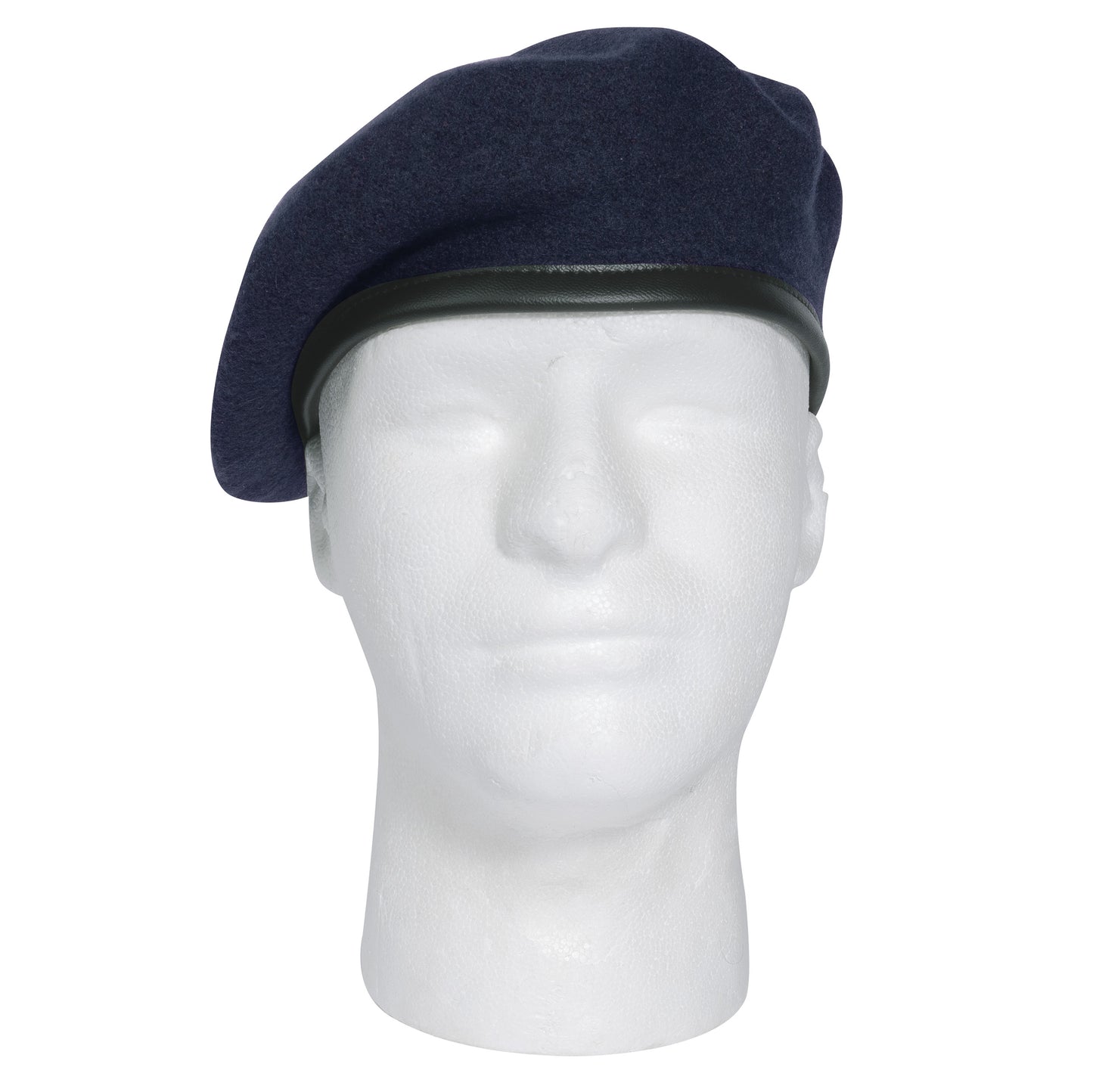 Navy Blue Wool Monty G.I. Type Beret With Liner