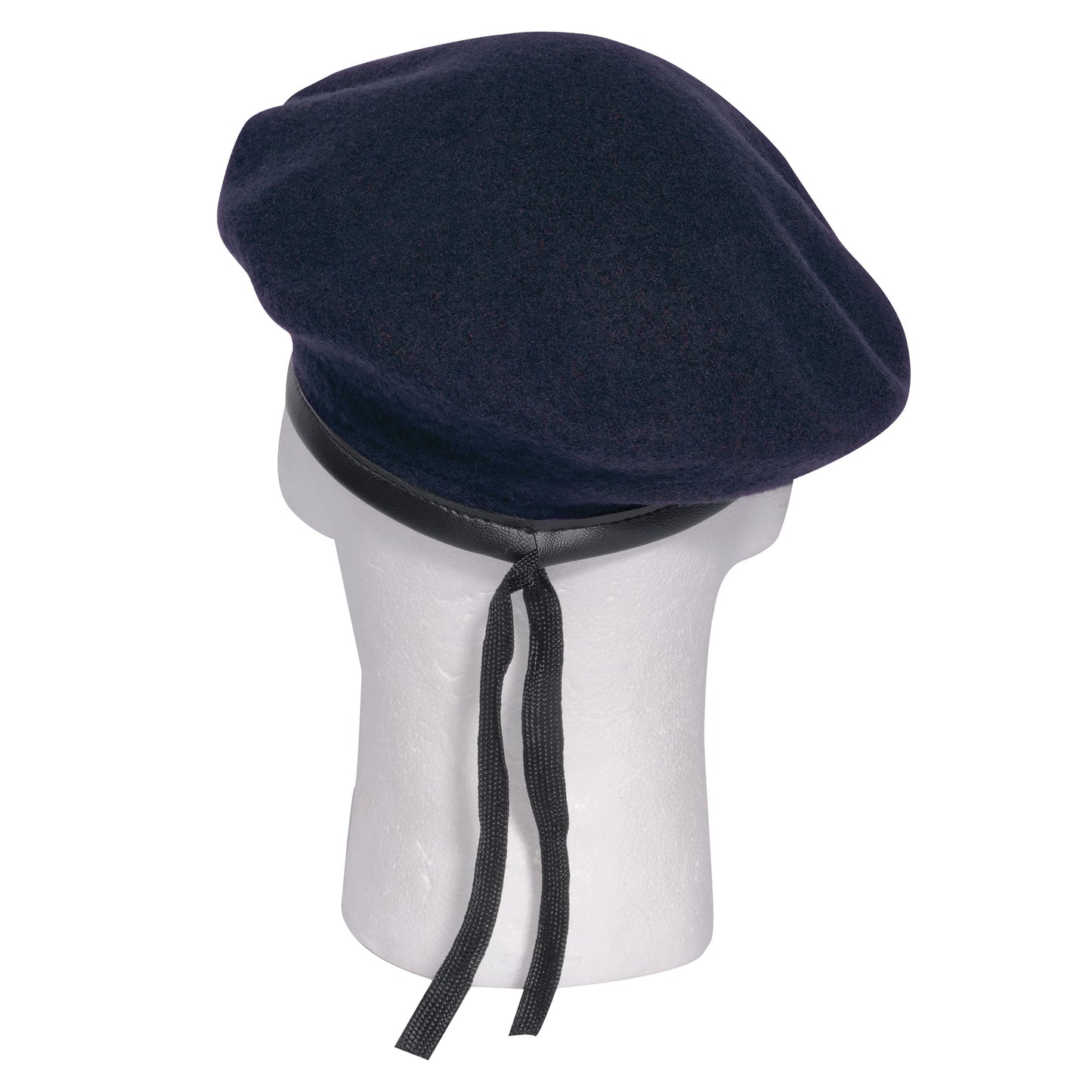 Navy Blue Wool Monty G.I. Type Beret With Liner