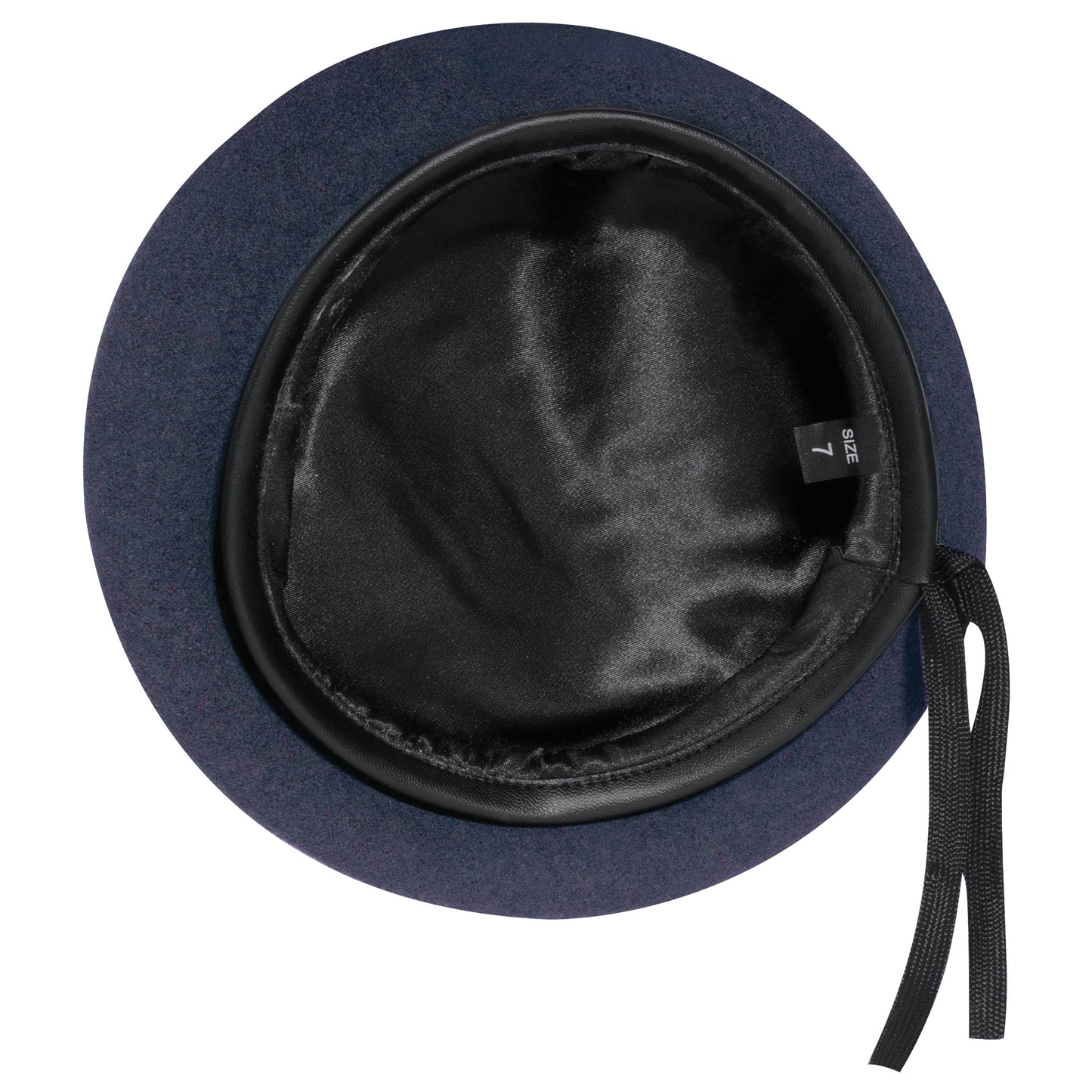 Navy Blue Wool Monty G.I. Type Beret With Liner