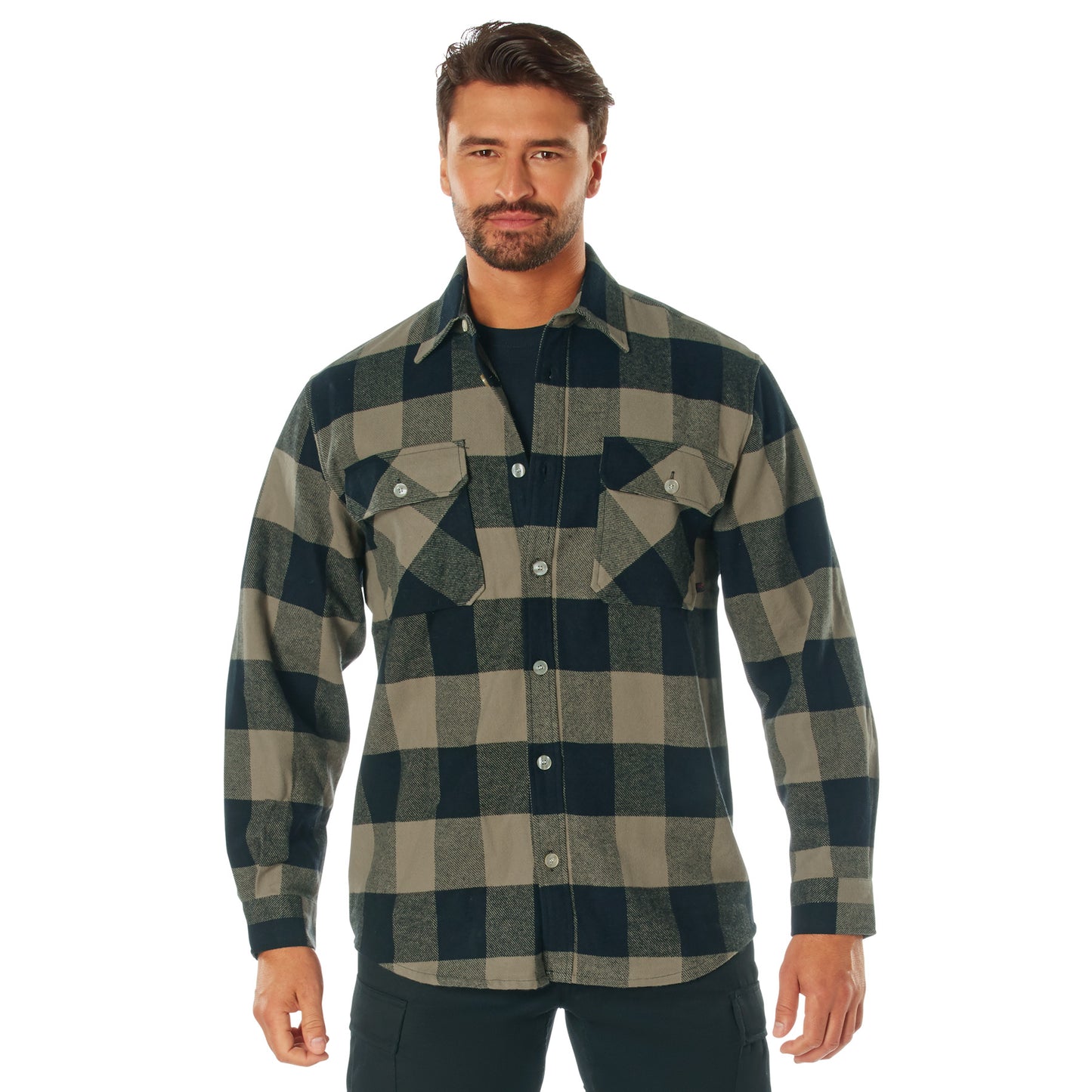 Men's Extra Heavyweight Brawny Buffalo Plaid Flannel Shirt