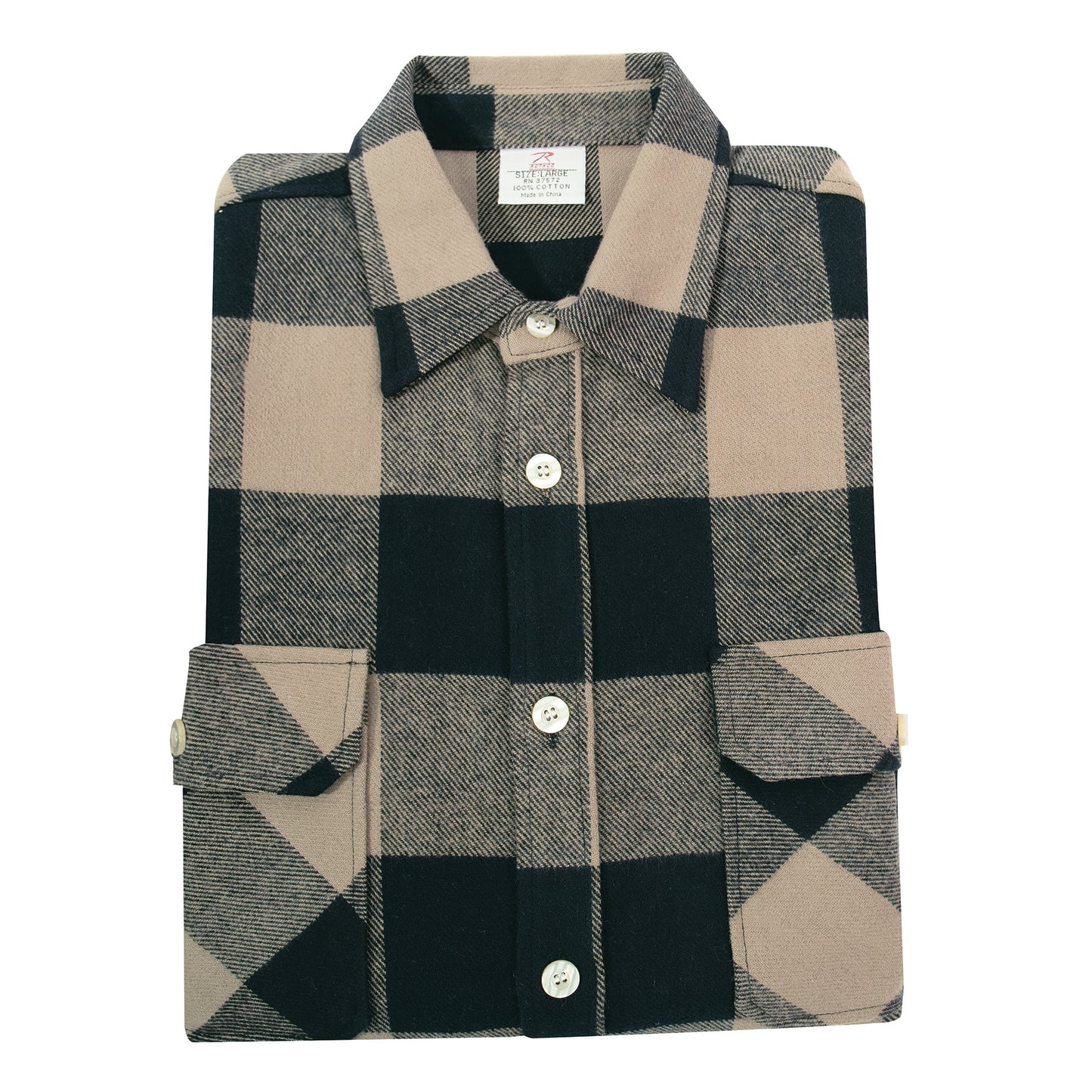 Men's Extra Heavyweight Brawny Buffalo Plaid Flannel Shirt