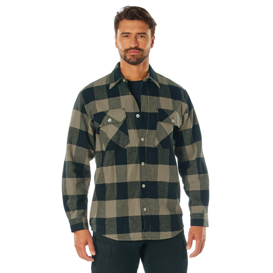 Men's Extra Heavyweight Brawny Buffalo Plaid Flannel Shirt