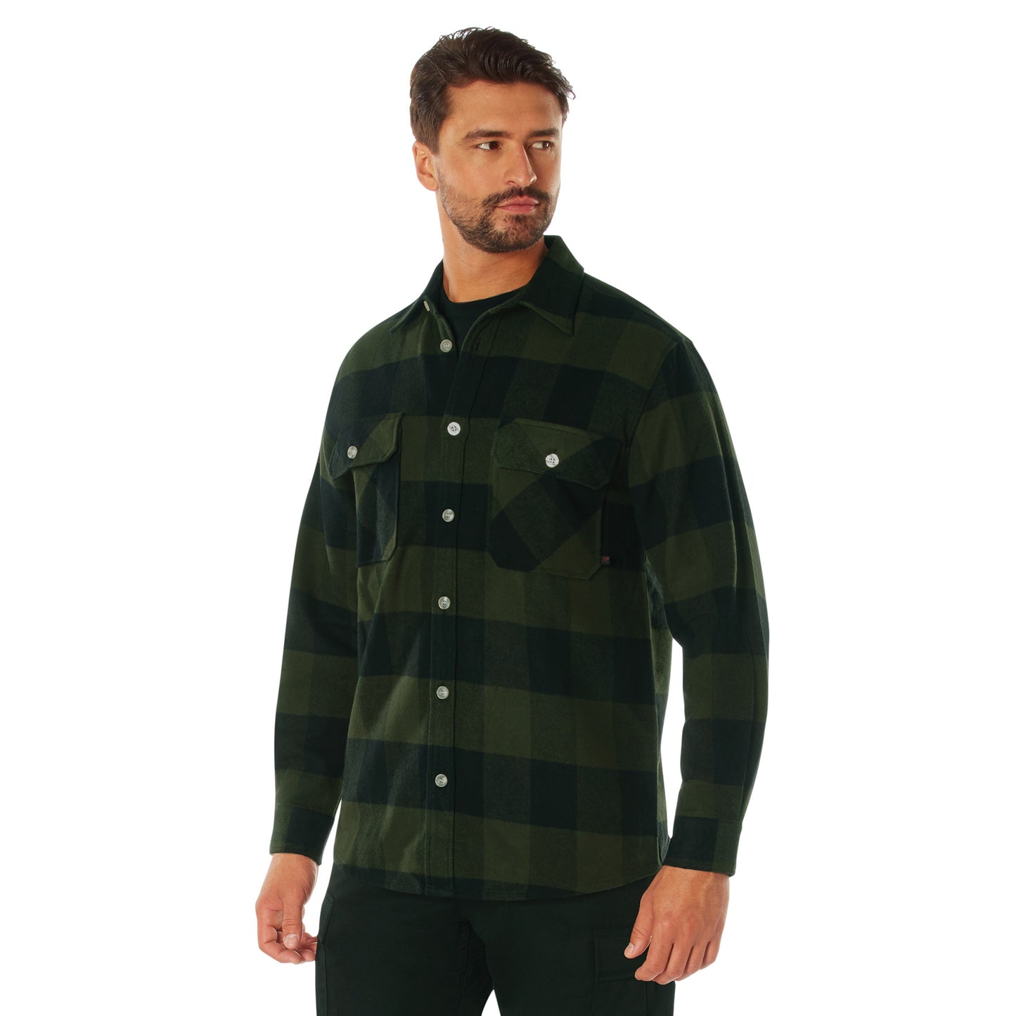 Men's Extra Heavyweight Brawny Buffalo Plaid Flannel Shirt