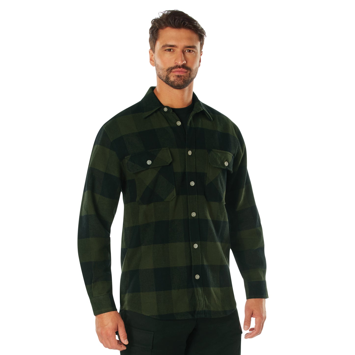 Men's Extra Heavyweight Brawny Buffalo Plaid Flannel Shirt