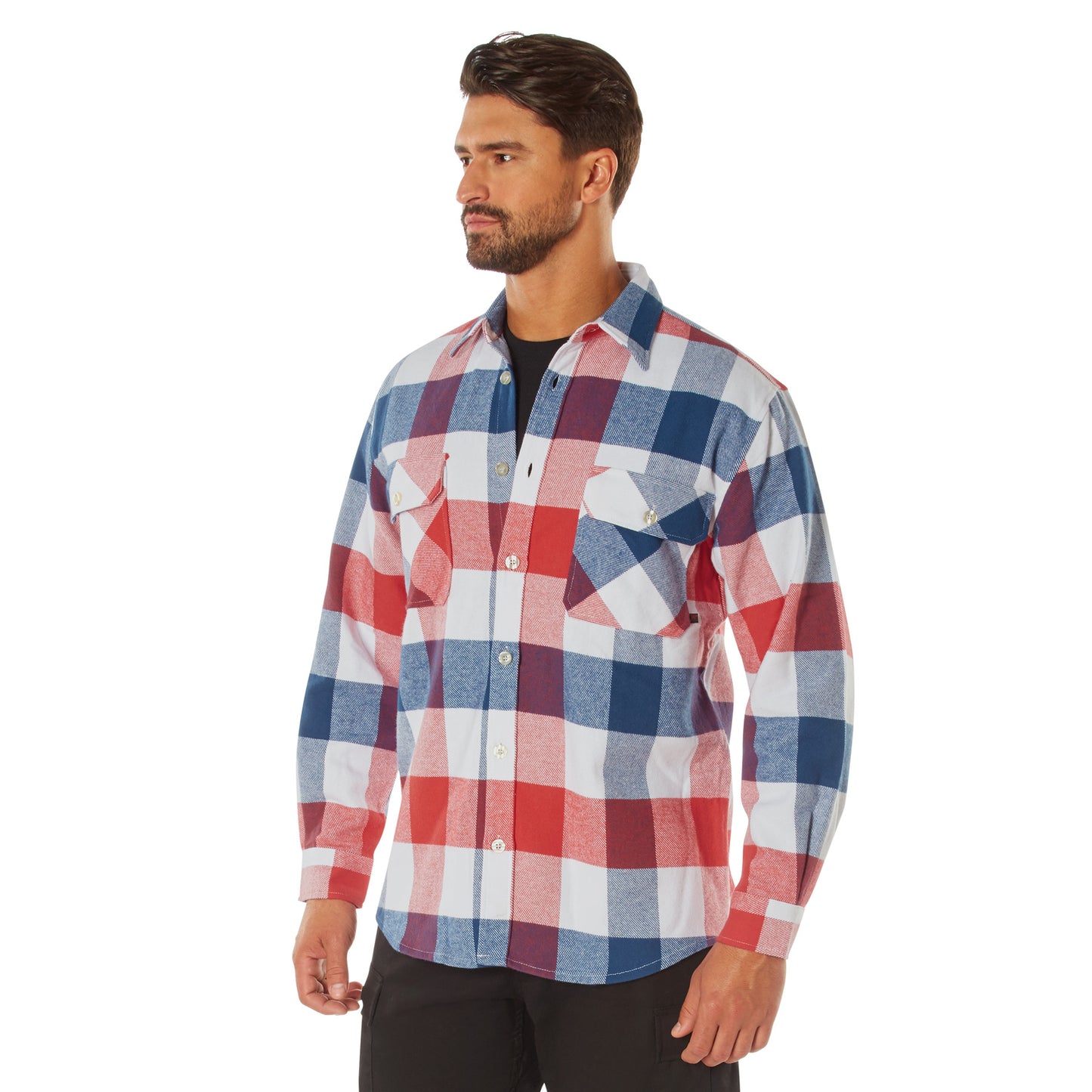 Men's Extra Heavyweight Brawny Buffalo Plaid Flannel Shirt