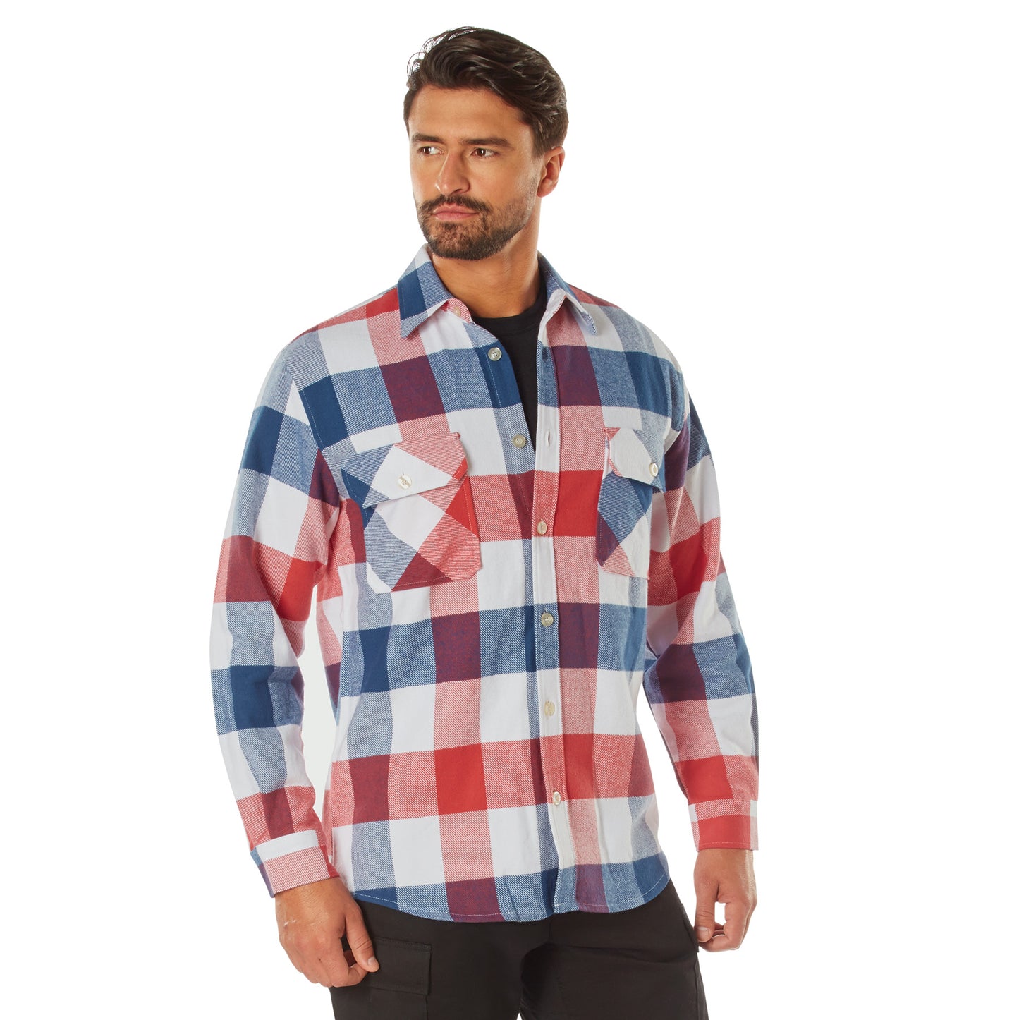 Men's Extra Heavyweight Brawny Buffalo Plaid Flannel Shirt