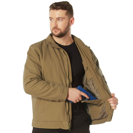 Men's Coyote Brown Concealed Carry 3 Season Jacket by Rothco