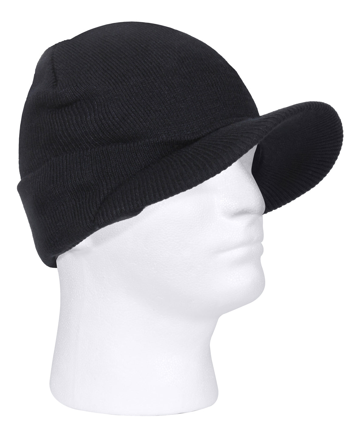 Winter Deluxe Jeep Hat Hats w/ Brim Visor Acrylic Beanie Watch Cap Covers Ears