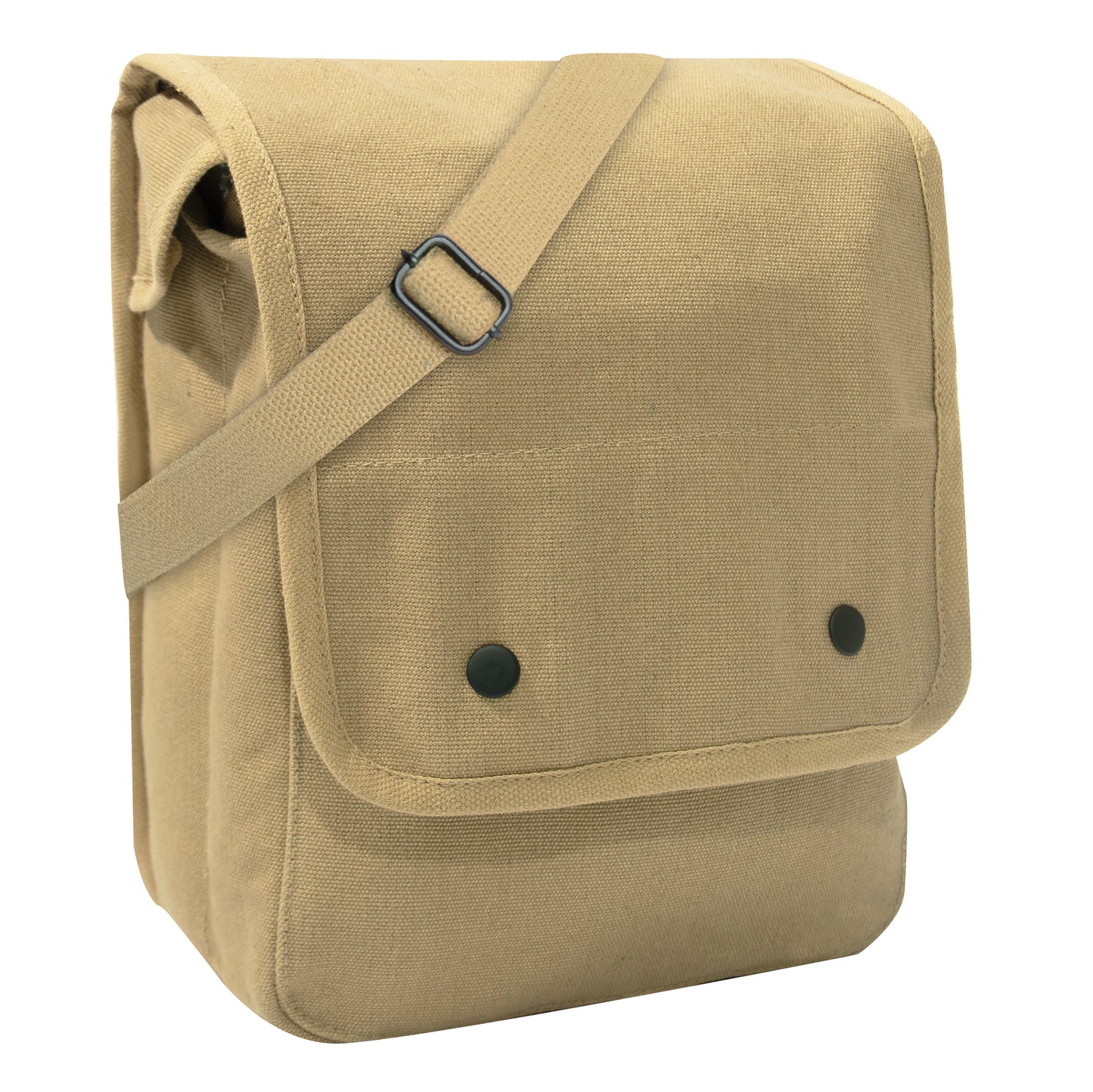 Rothco Canvas Map Case Shoulder Bag in Khaki - Messenger Travel Work School Bags