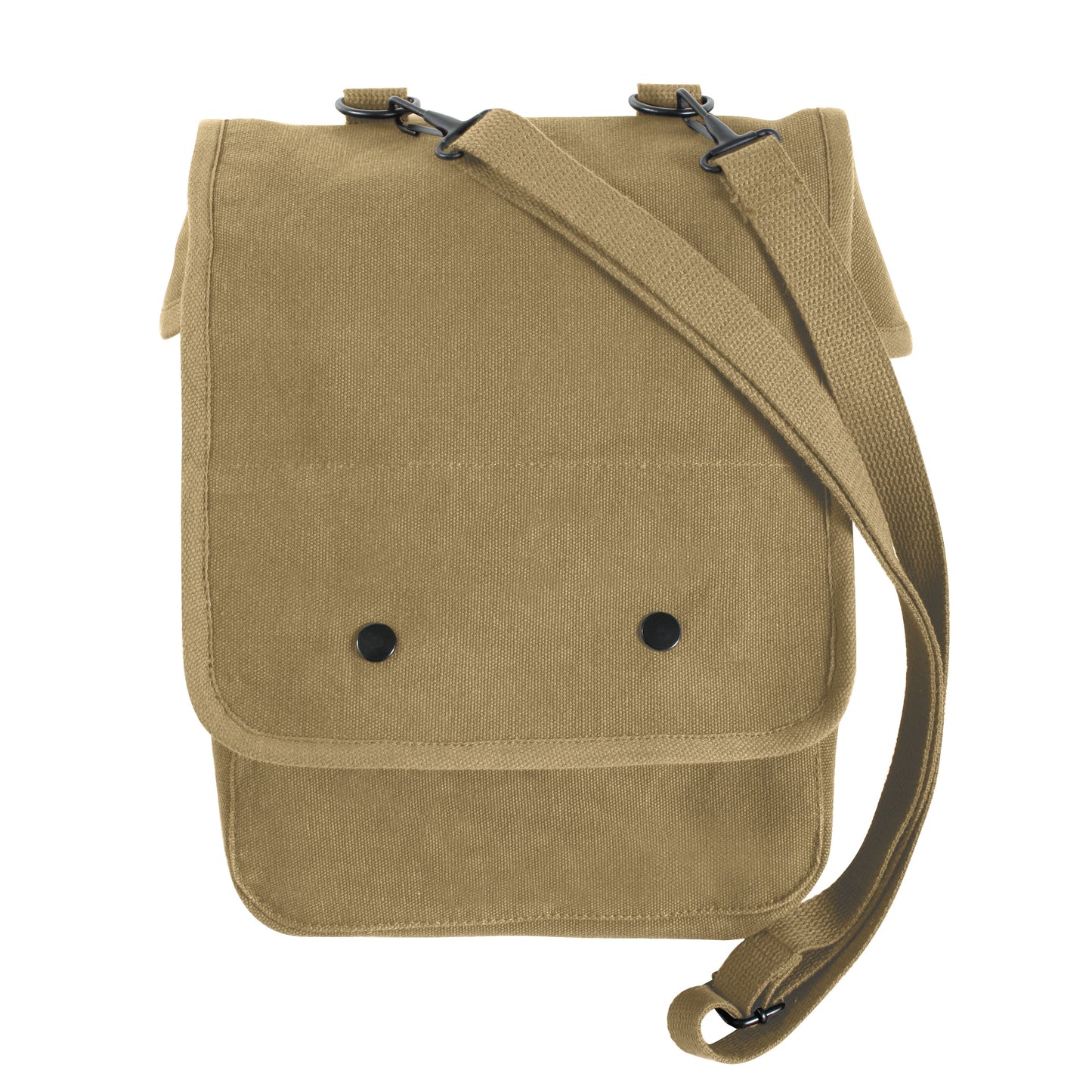 Rothco Canvas Map Case Shoulder Bag in Khaki - Messenger Travel Work School Bags