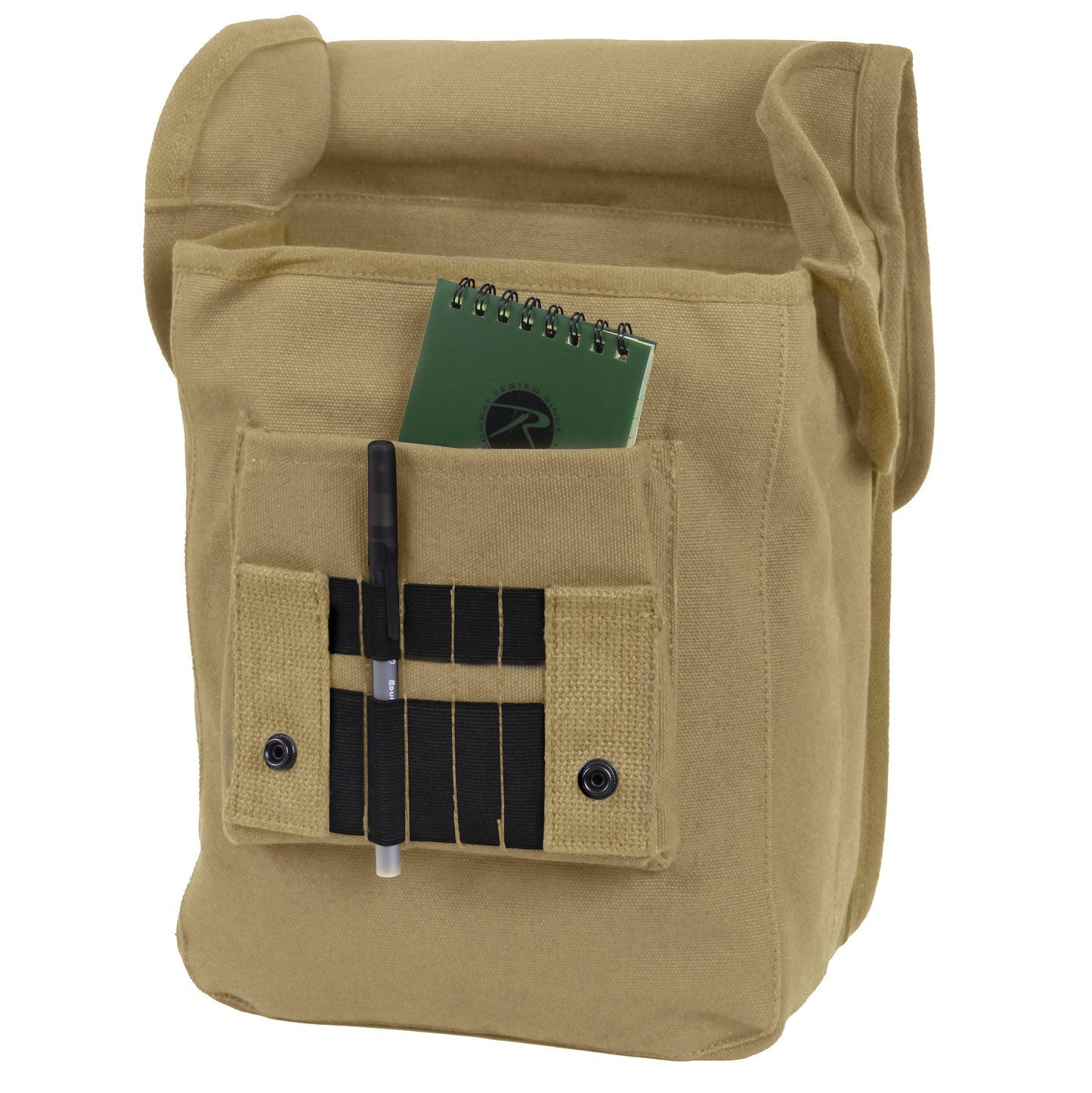 Rothco Canvas Map Case Shoulder Bag in Khaki - Messenger Travel Work School Bags