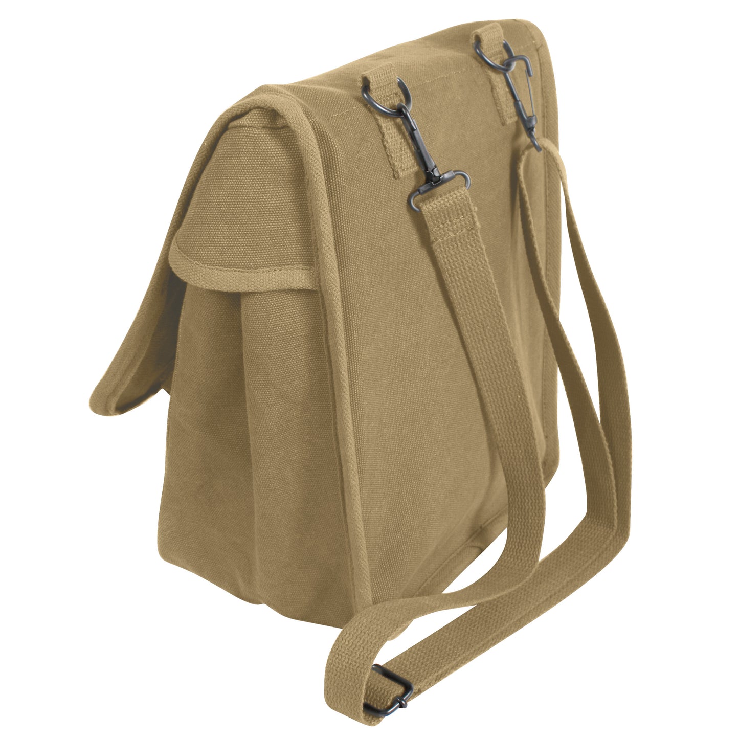 Rothco Canvas Map Case Shoulder Bag in Khaki - Messenger Travel Work School Bags