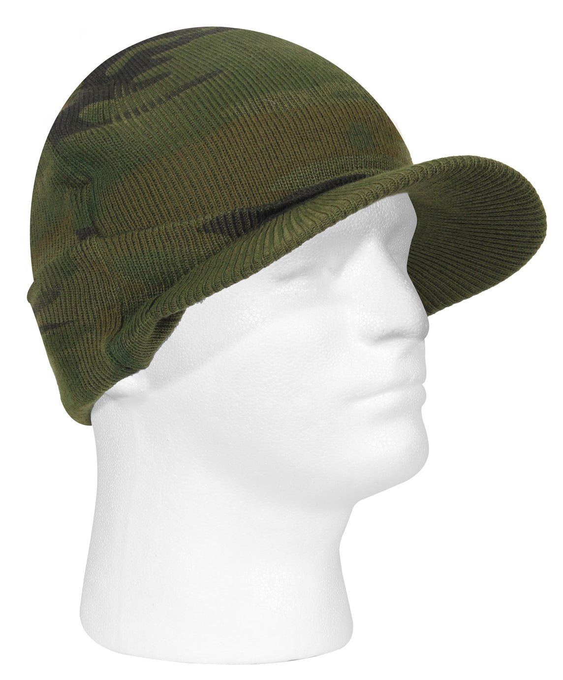 Winter Deluxe Jeep Hat Hats w/ Brim Visor Acrylic Beanie Watch Cap Covers Ears