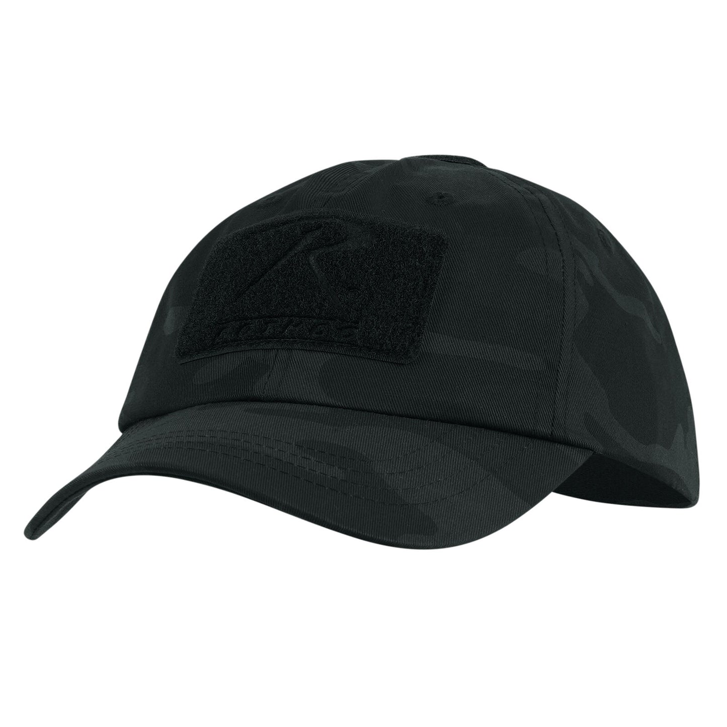 Midnight Black Camo Tactical Operator Adjustable Cap Hat