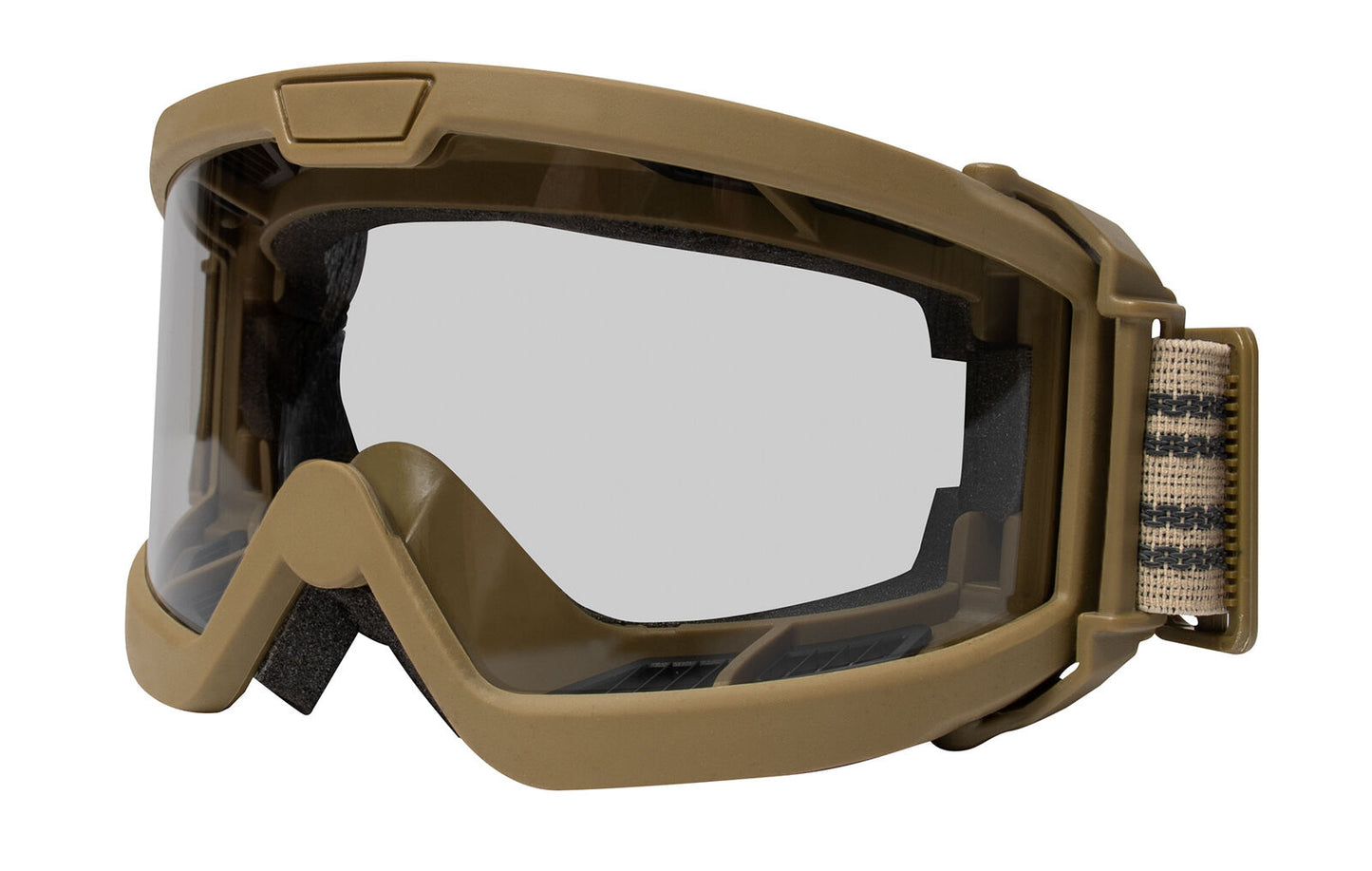 Coyote Brown With Smoke Lens ANSI Rated OTG Goggle System Winter Sports Tactical
