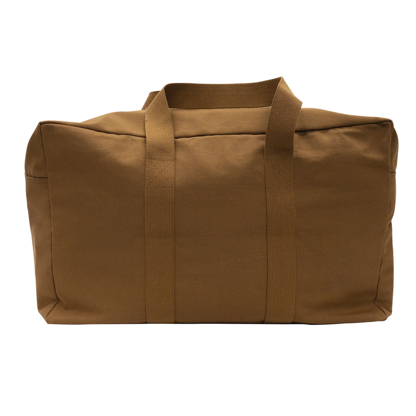 Canvas Parachute Cargo Bag In Work Brown 24"x15"x13" - Twin Handle Duffle Bag