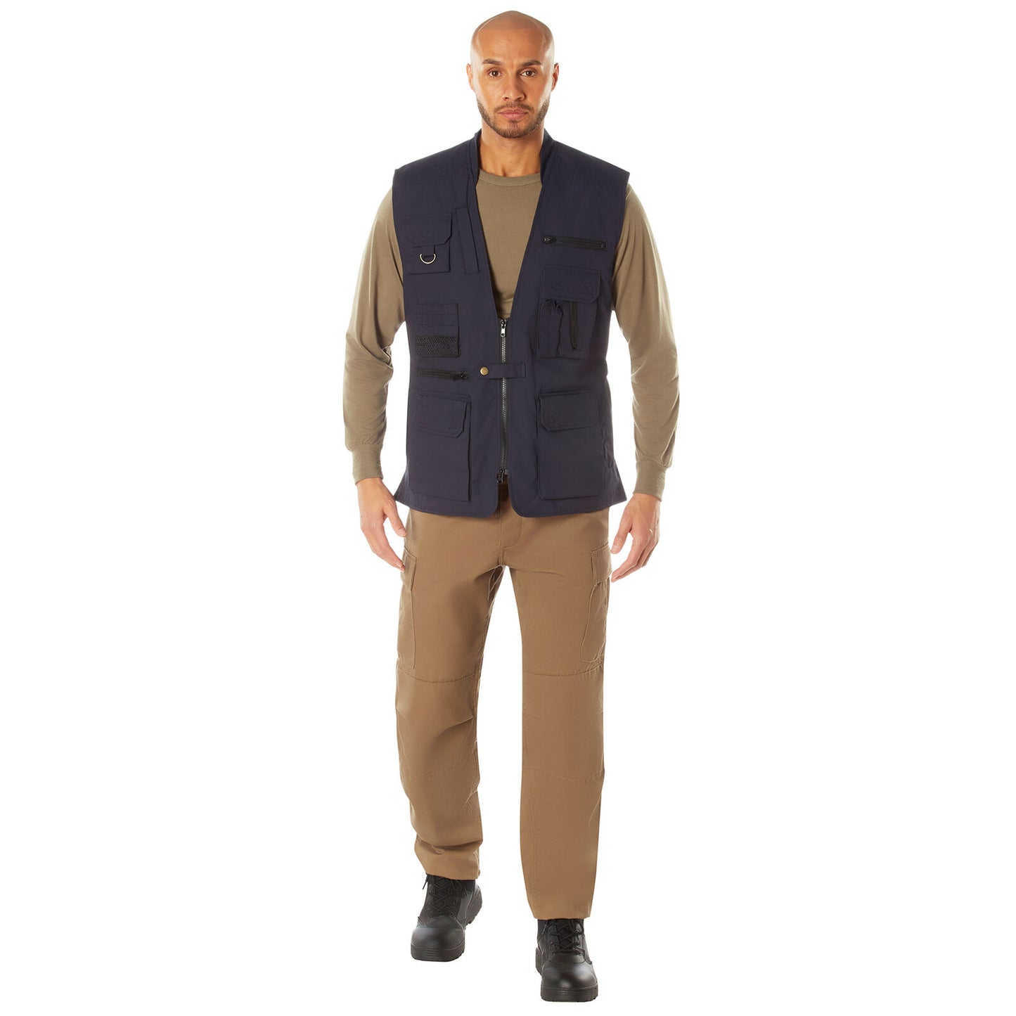 Men's Plainclothes Concealed Carry Vest in Midnight Navy Blue