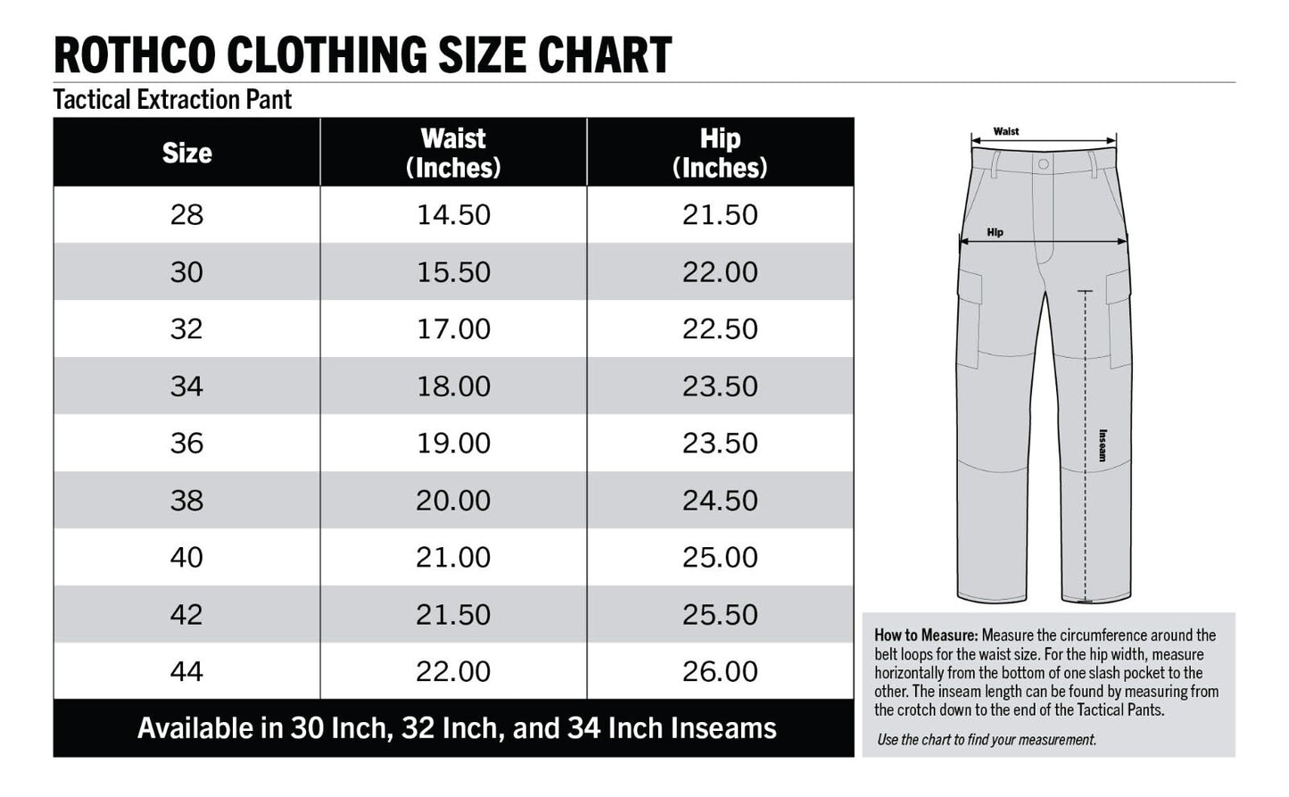 Rothco Tactical Extraction Pants Men's Flexible Cargo Work Pant Sizes 28-44