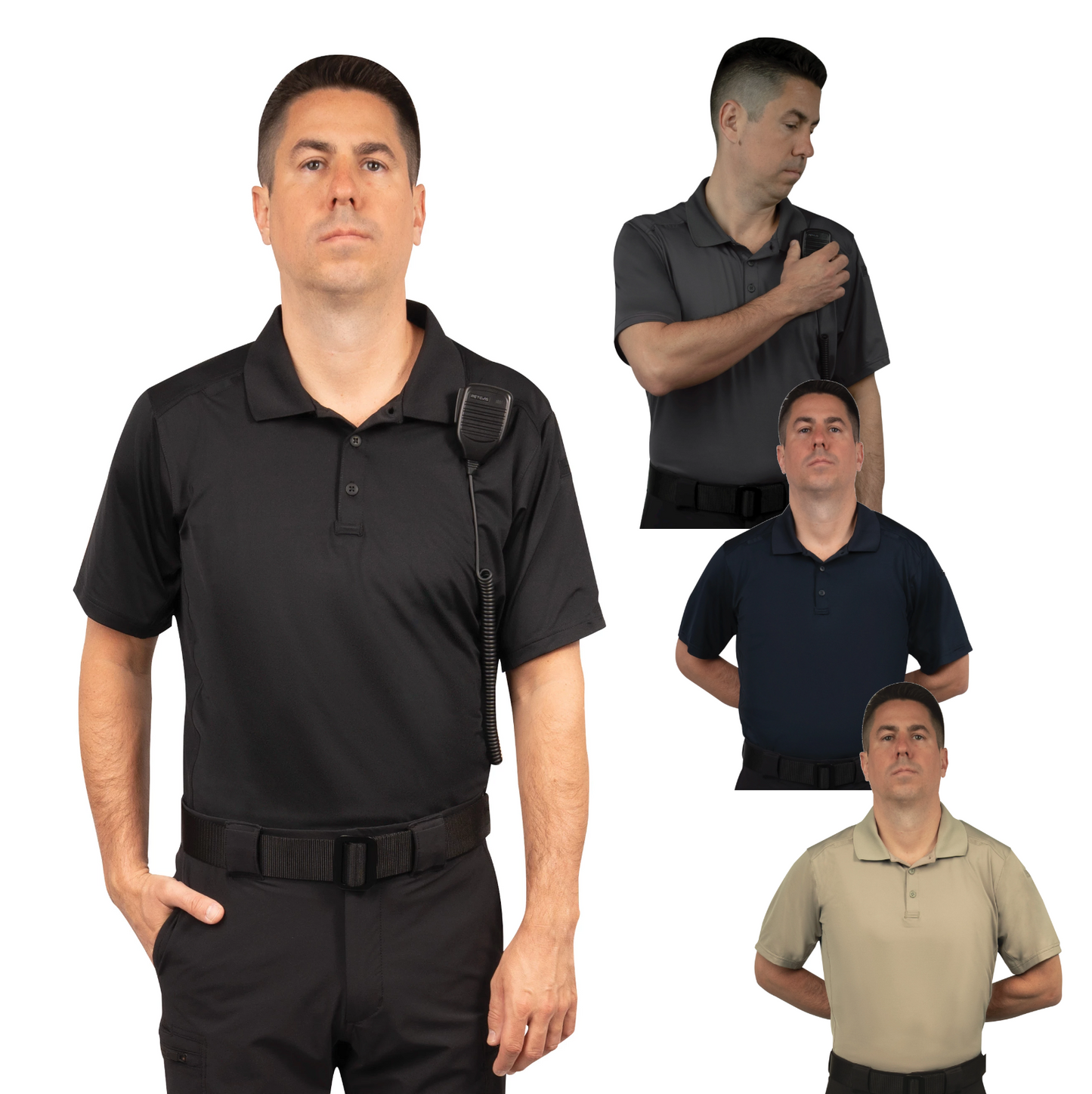 Rothco Men's Short Sleeve Tactical Performance Polo Active Duty Golf Work Shirt