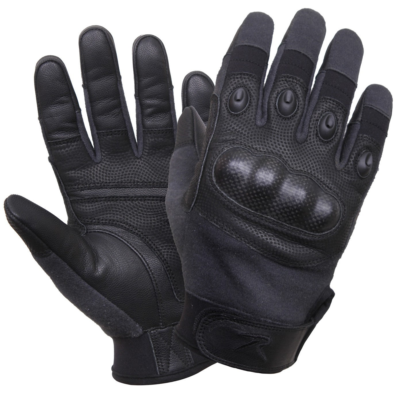 Black Carbon Fiber Hard Knuckle Cut/Fire-Resistant Gloves | S-2XL