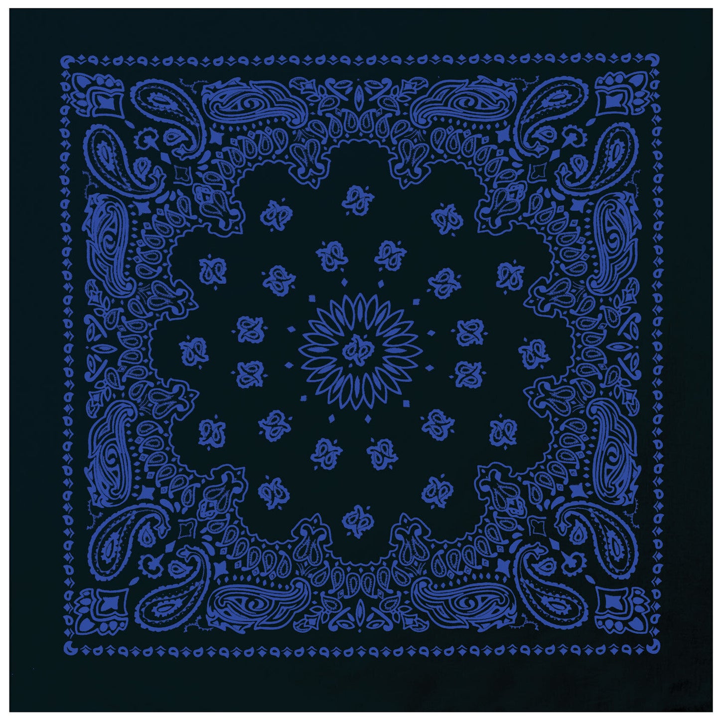 Black Blue Trainmen Paisley Bandana 6-Pack Extra Large Head & Face Wrap27"x27"