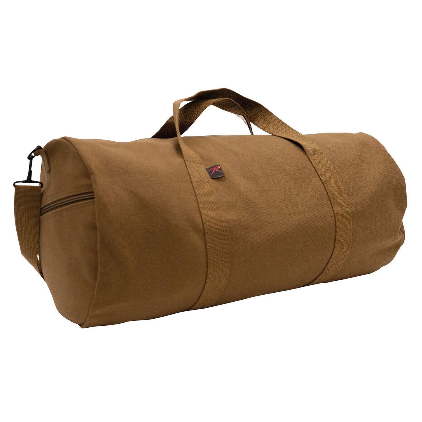 19 Inch Canvas Shoulder Duffel Bag In Work Brown - Heavyweight Travel Bag