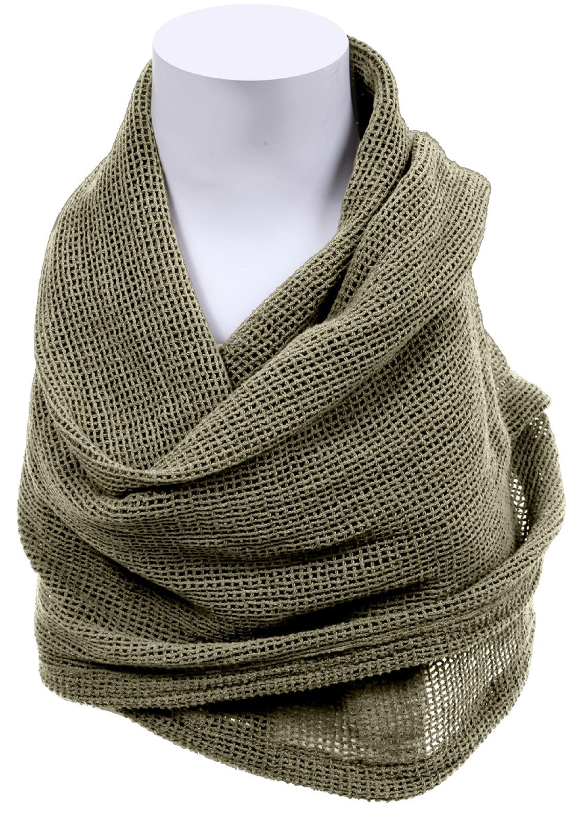 100% Cotton 46" Sniper Veil Shemagh Scarf Concealment Wrap w/ Cinch-Cords NWT