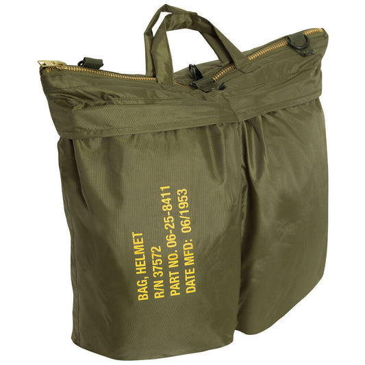 Olive Drab Printed Flyers Helmet Bag Air Force Style Gear Bag Bikers