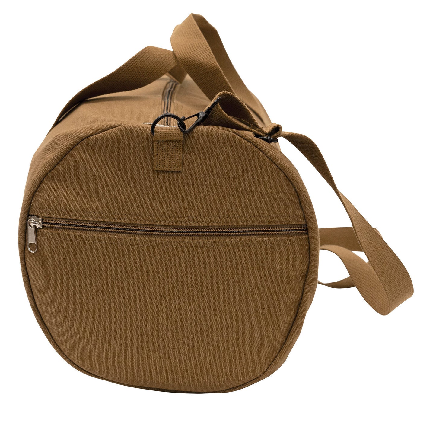19 Inch Canvas Shoulder Duffel Bag In Work Brown - Heavyweight Travel Bag