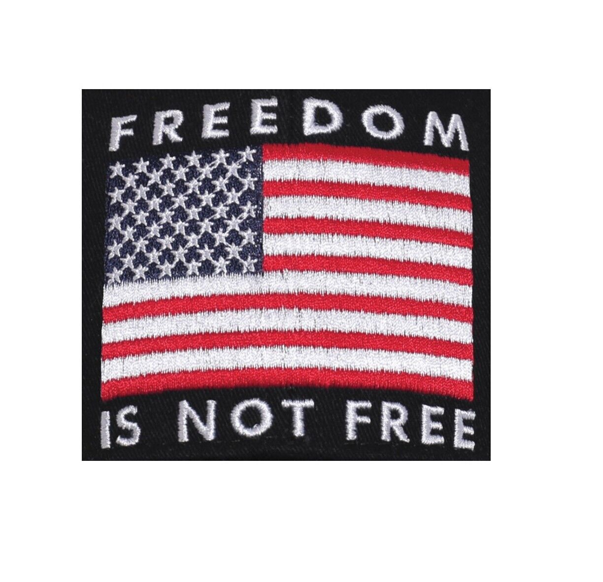 Rothco 'Freedom Is Not Free' Baseball Cap - Black Hat w/ US Flag