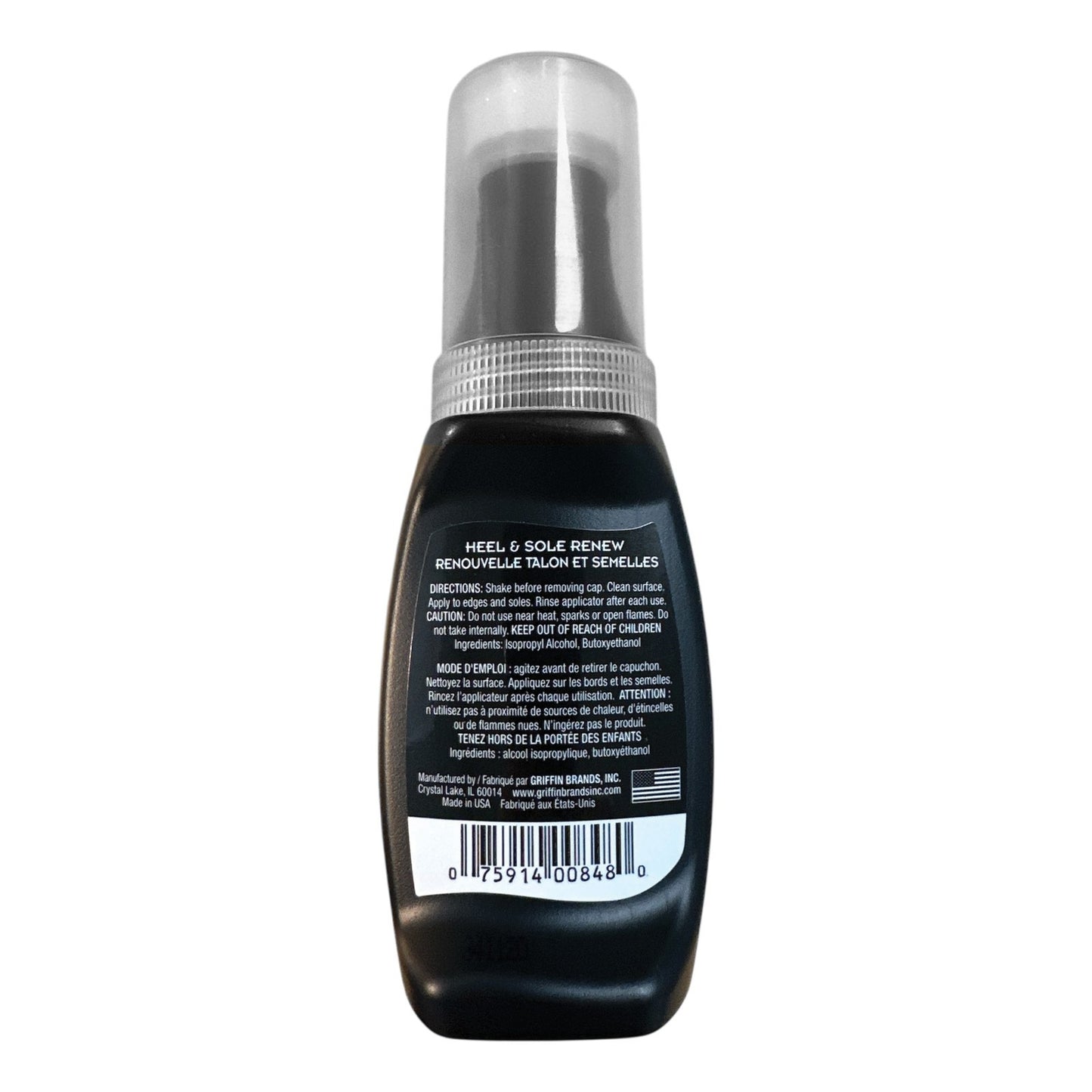 Griffin Heel & Sole Renew 2.5 FL OZ. Revives Scuffed or Faded Heel & Sole Edges