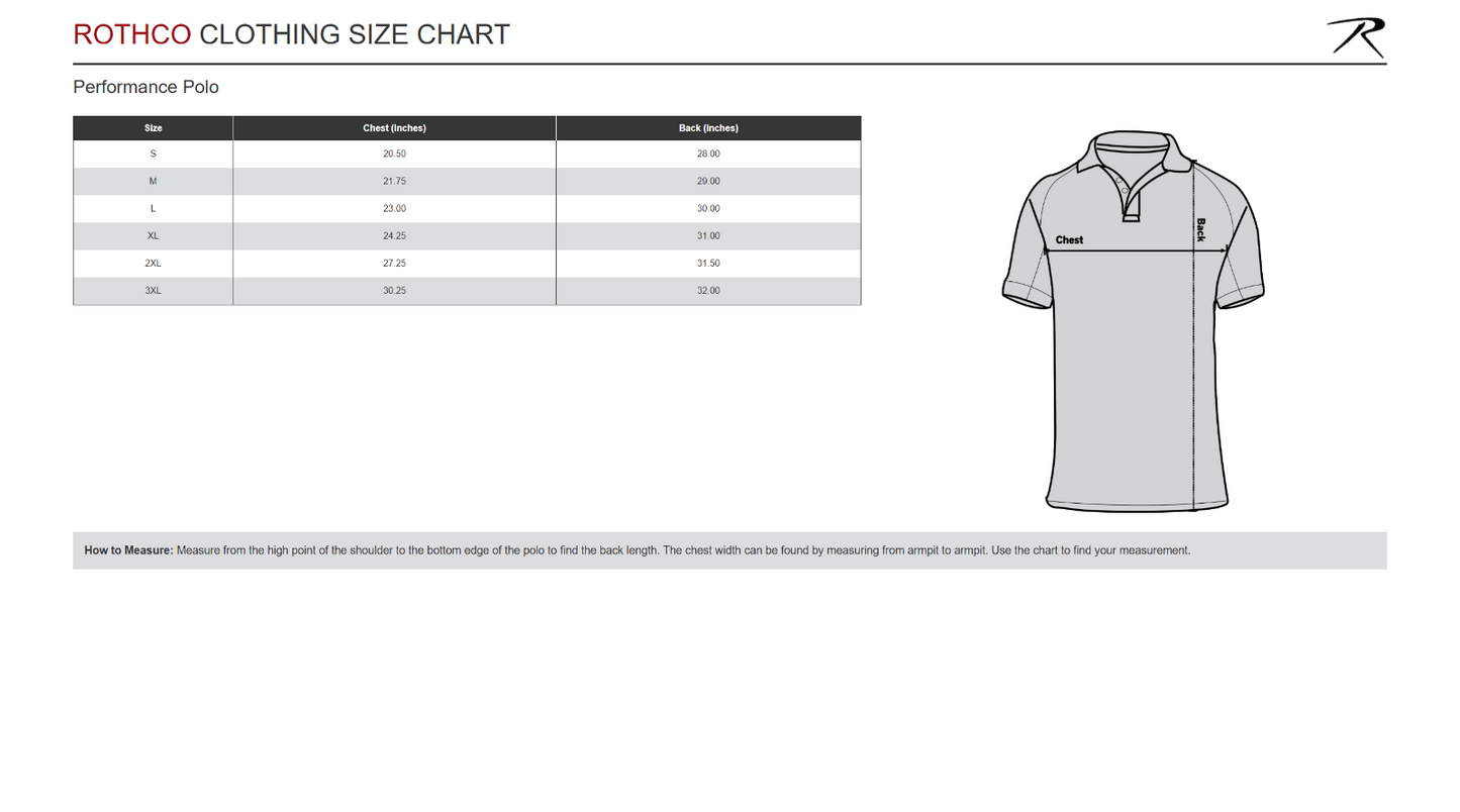 Rothco Men's Short Sleeve Tactical Performance Polo Active Duty Golf Work Shirt