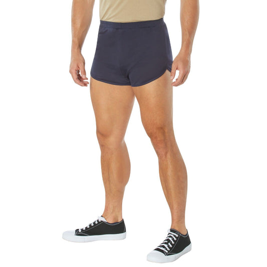 Men's Navy Blue Nylon Gym Shorts Army Ranger Marines Training Shorts