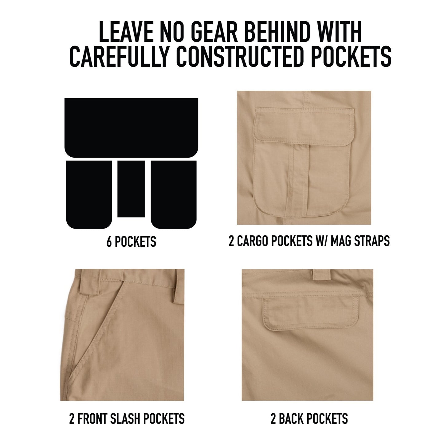 Rothco Tactical Extraction Pants Men's Flexible Cargo Work Pant Sizes 28-44