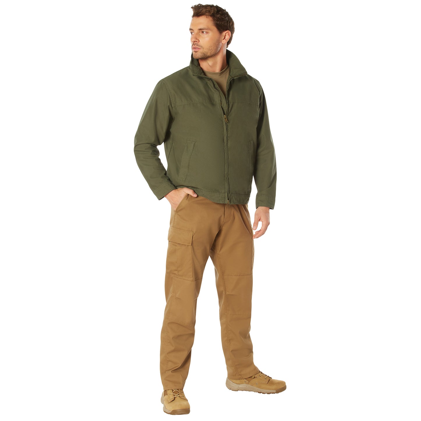 Men's Olive Drab Lightweight Tactical Concealed Carry Jacket by Rothco