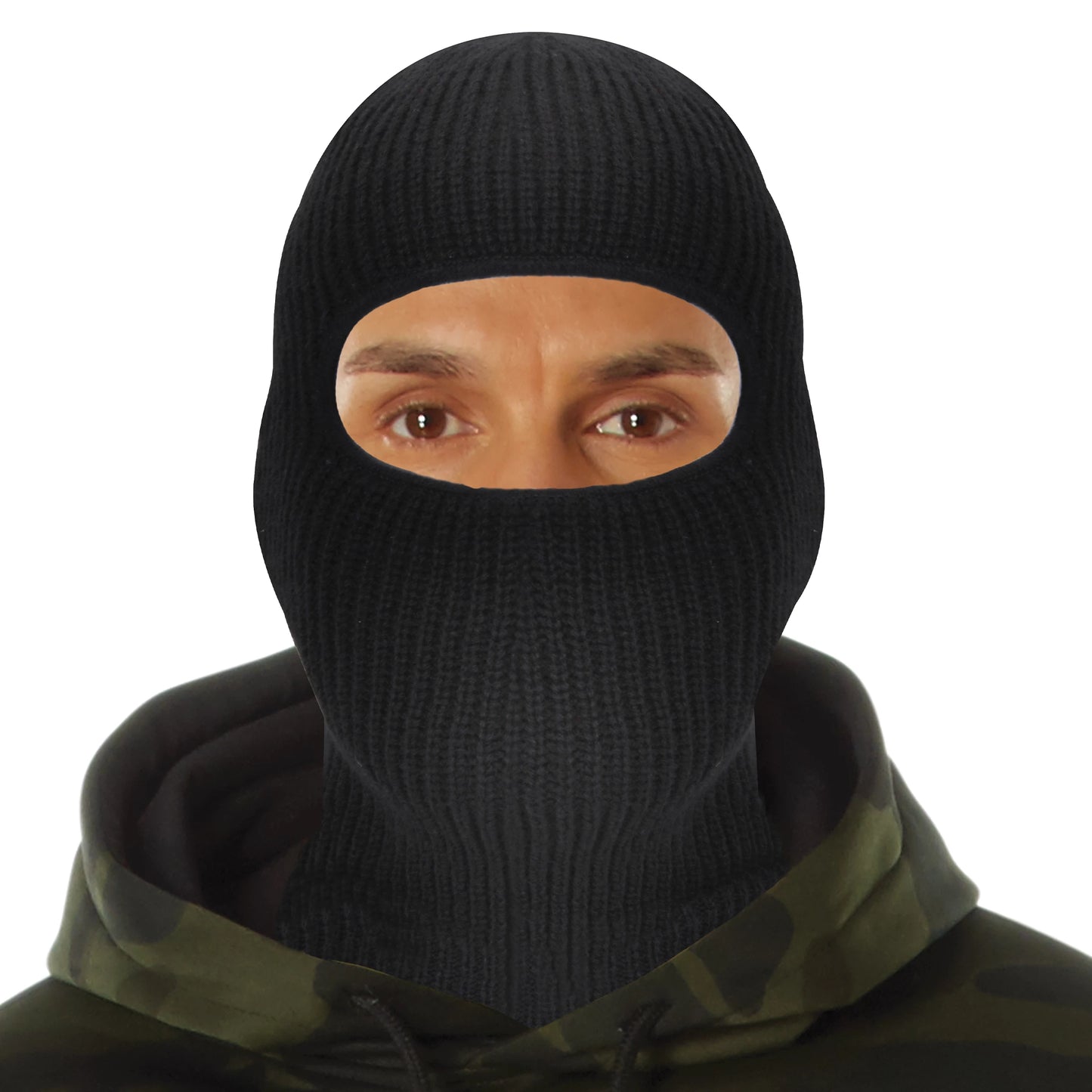 Fine Knit Acrylic One Hole Facemasks Winter Balaclava Ski and Snowboarding Hat