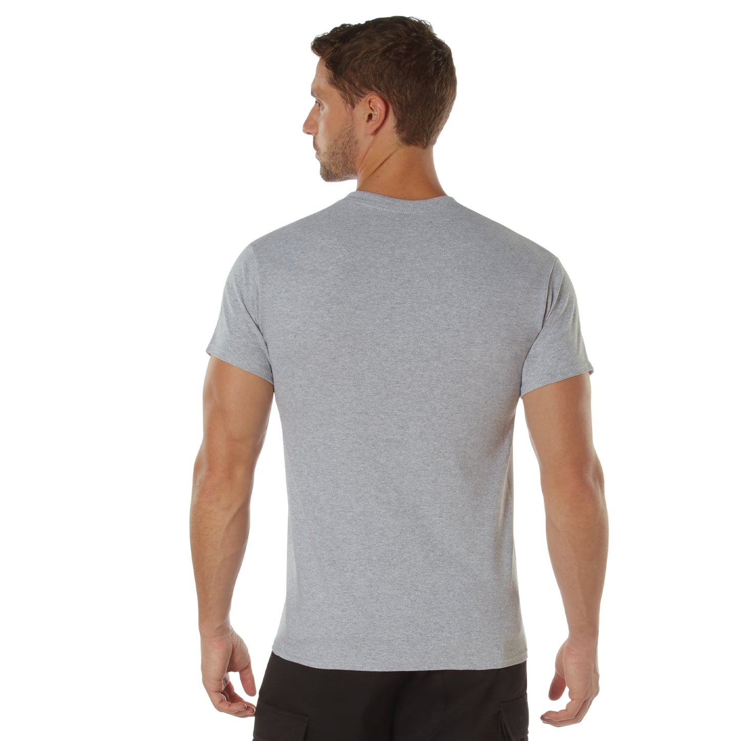 Vintage Style USMC Grey T-Shirt Mens Globe & Anchor Tee Shirt