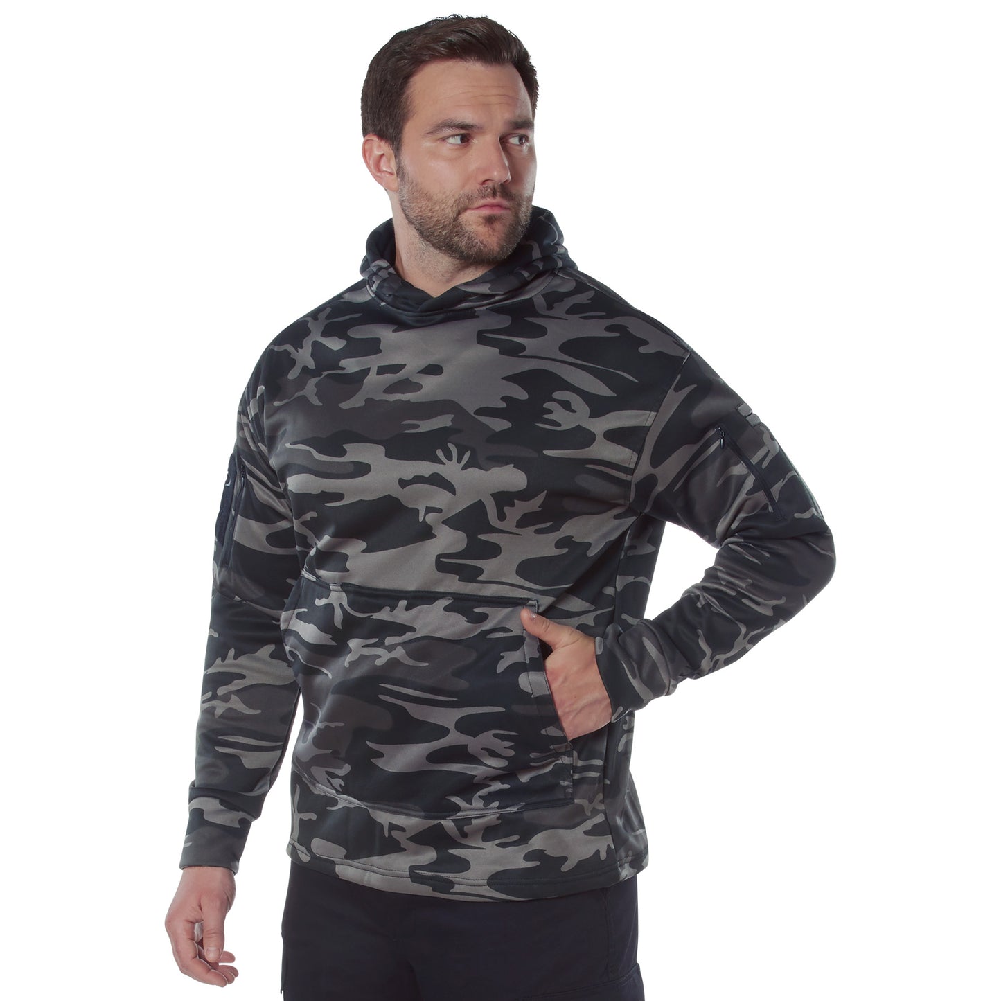 Men's Camouflage Concealed Carry Hoodies Tactical CCW Pullover Hooded Sweatshirt
