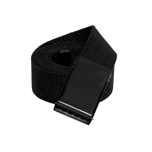 Cotton Belts w/ Flip Buckle - Black Belts or Navy Blue Belts Cinturon 1.25" Wide
