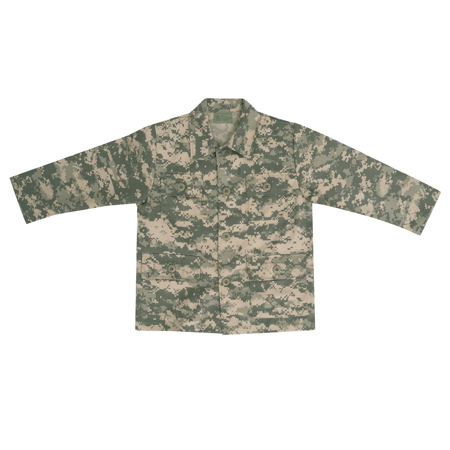 ACU Digital Kids Camo BDU Shirt - Army Style Children's Fatigue Jacket