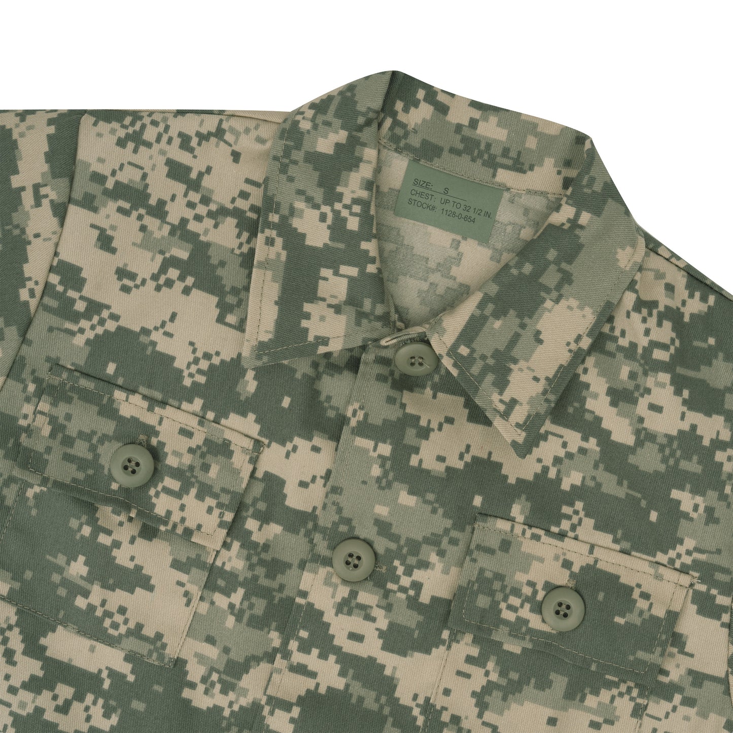 ACU Digital Kids Camo BDU Shirt - Army Style Children's Fatigue Jacket