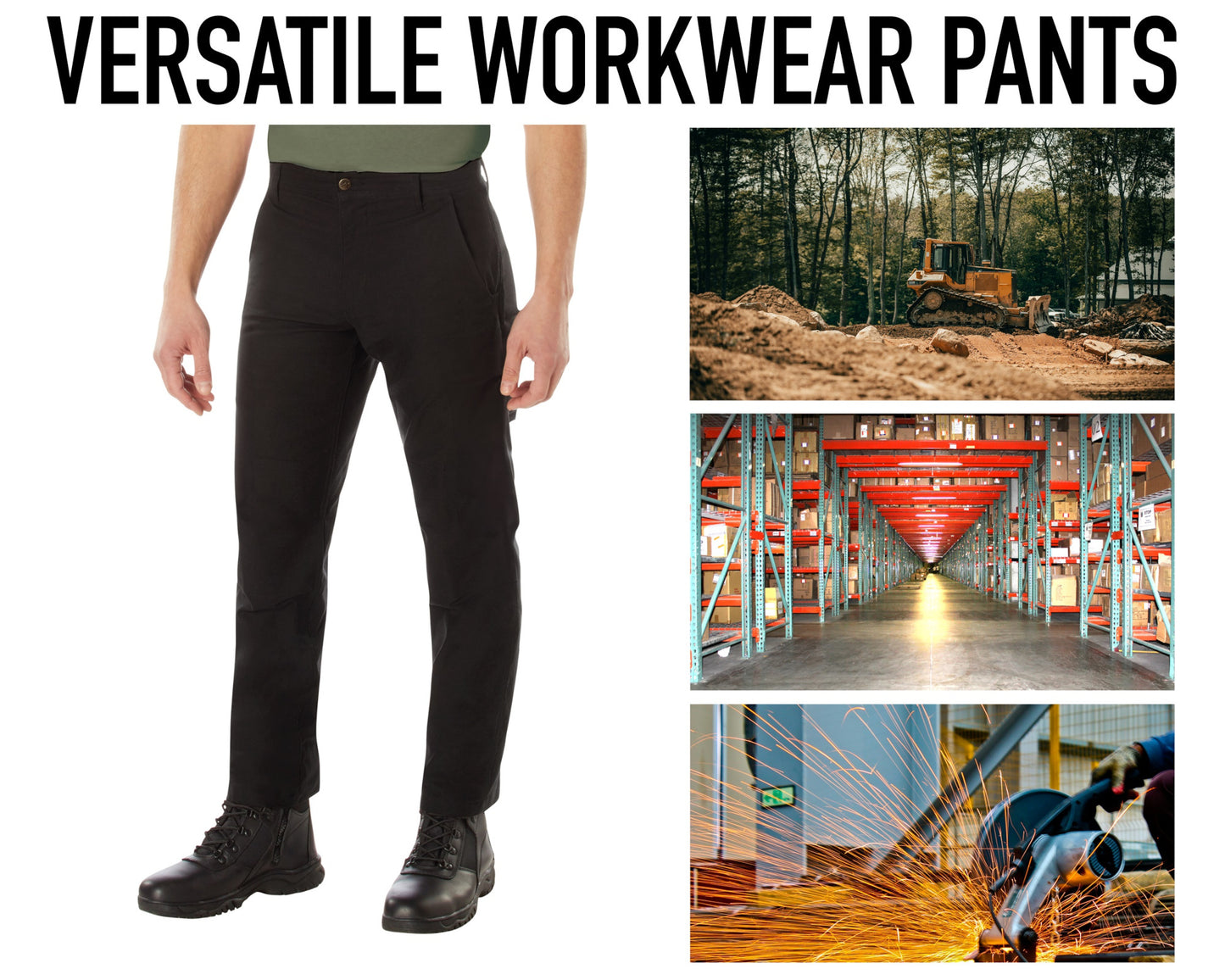 Active Flex Four Pocket Work Pants in Long Lengths 34L