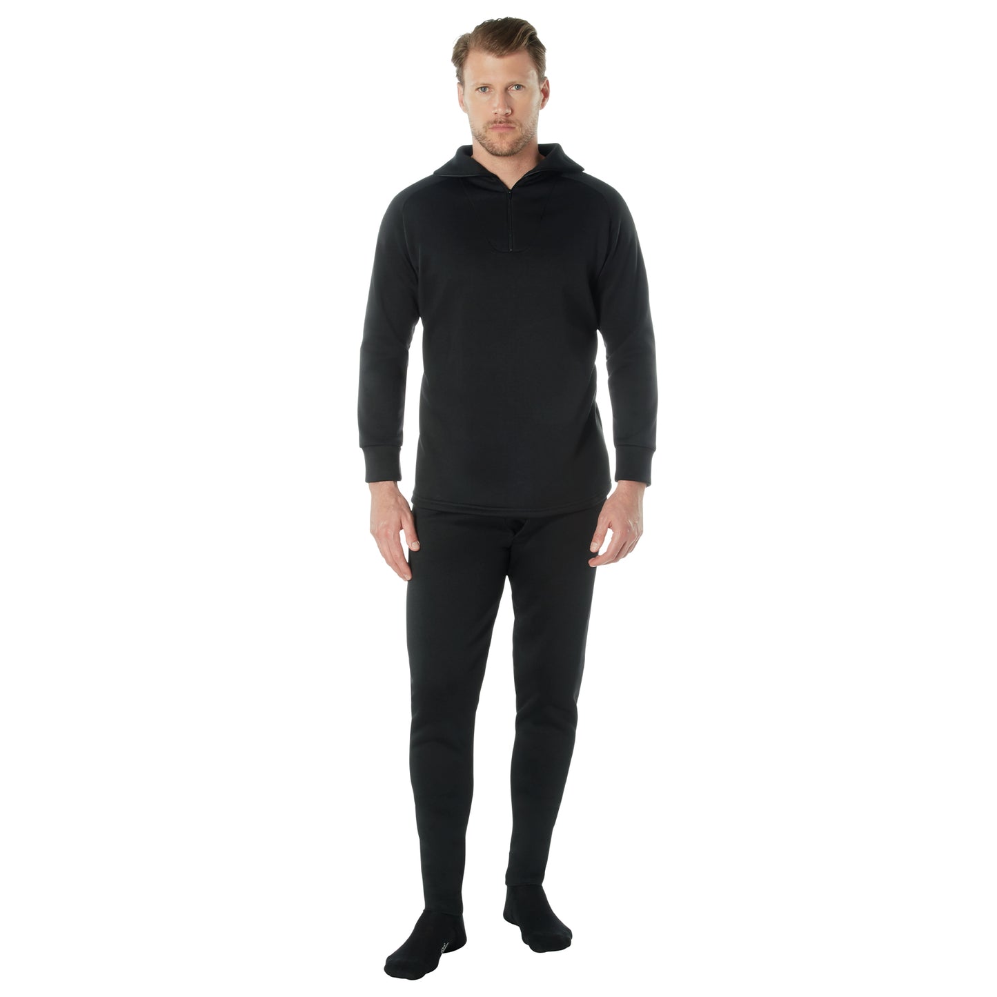 Extreme Cold Weather Long John Underwear W/ Zipper Collar - Super Warm & Durable