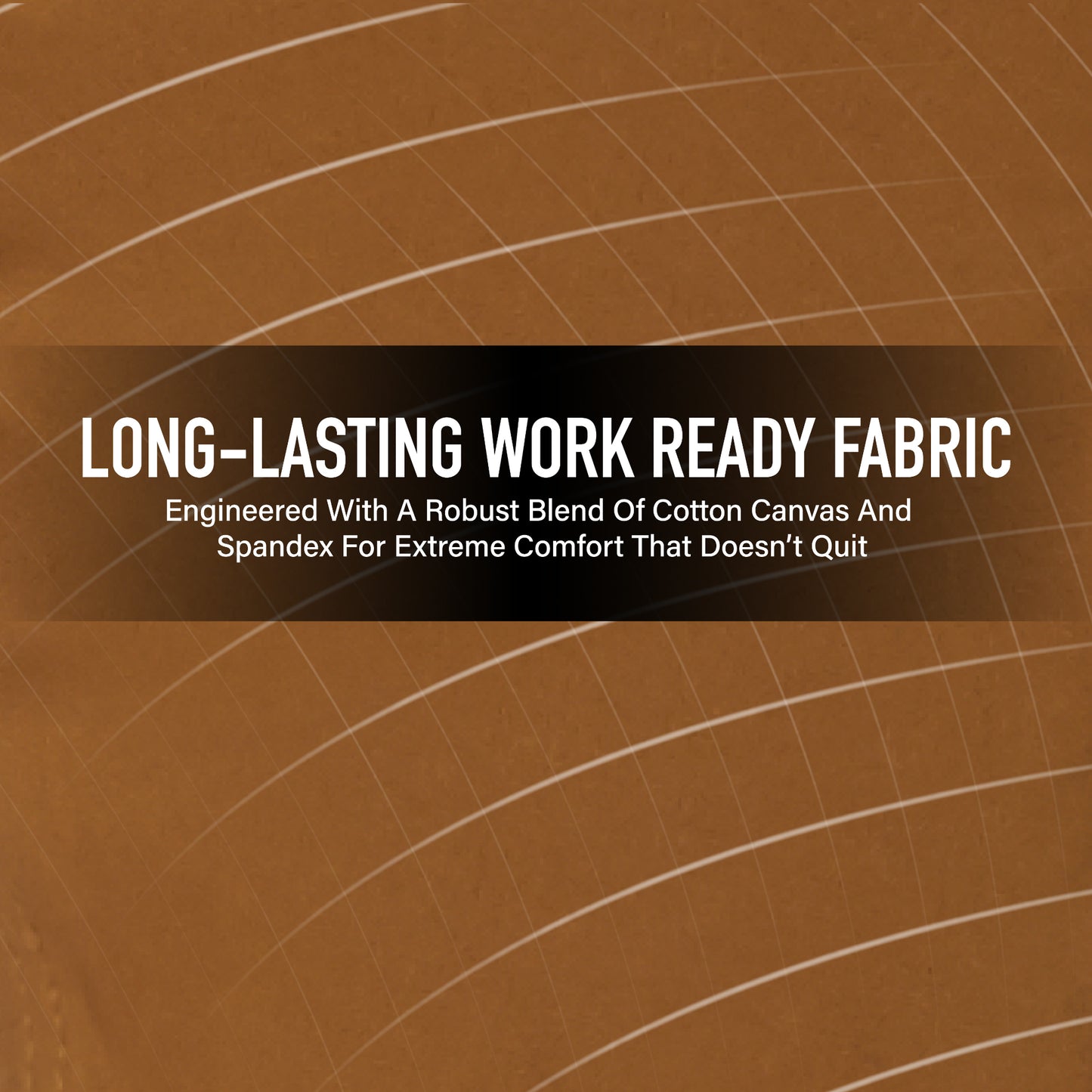 Men's Active Flex Fleece Lined Canvas Work Pants in Black or Work Brown